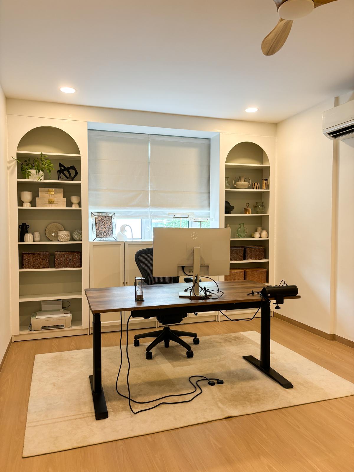A comfortable and clutter-free WFH workspace to inspire productivity  - Organized workspace, modern desk, ergonomic chair