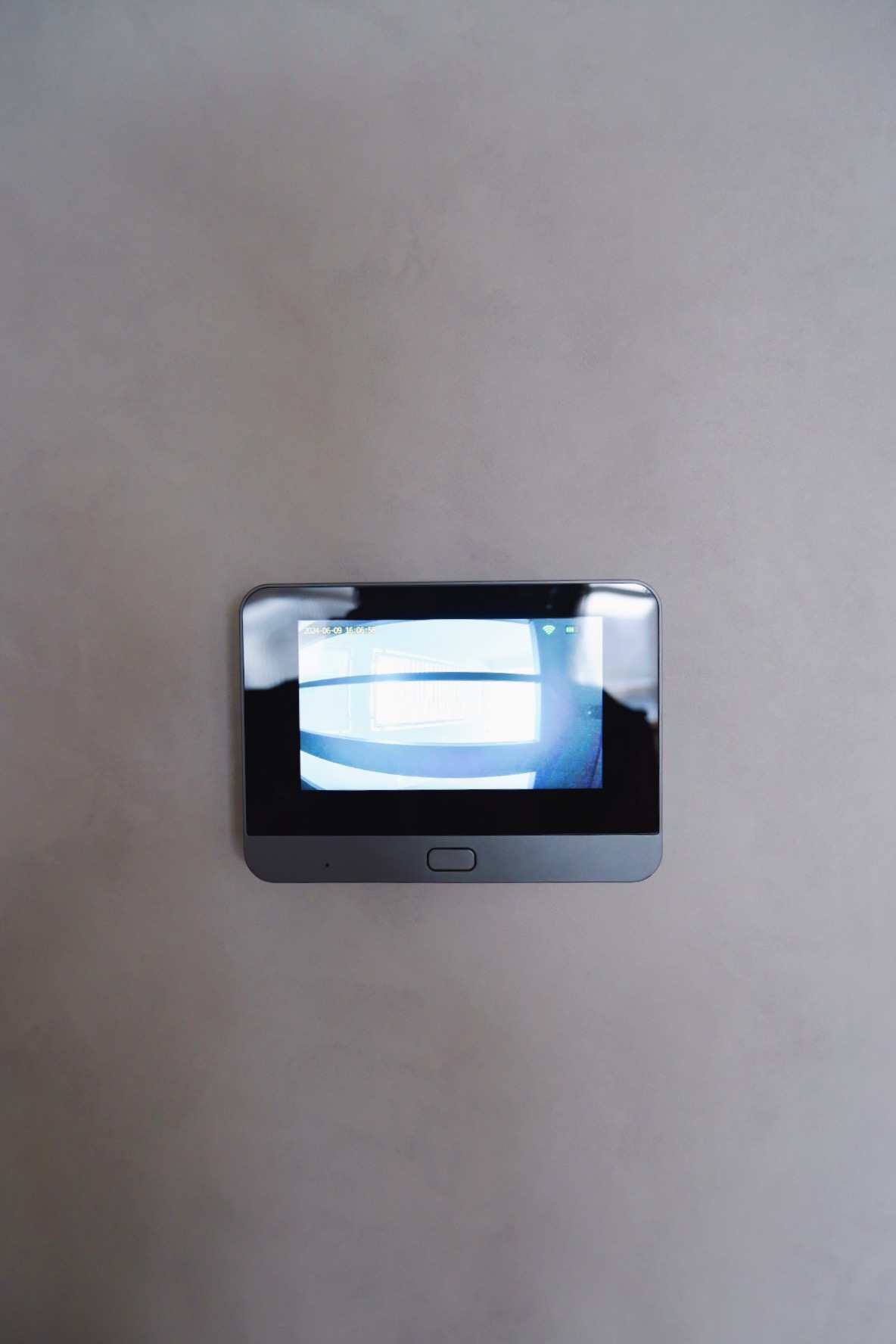 Our Entryway: "Hey Siri, I'm home"  - Smartphone, tablet, display, screen, interface, wallpaper, blue background, curved