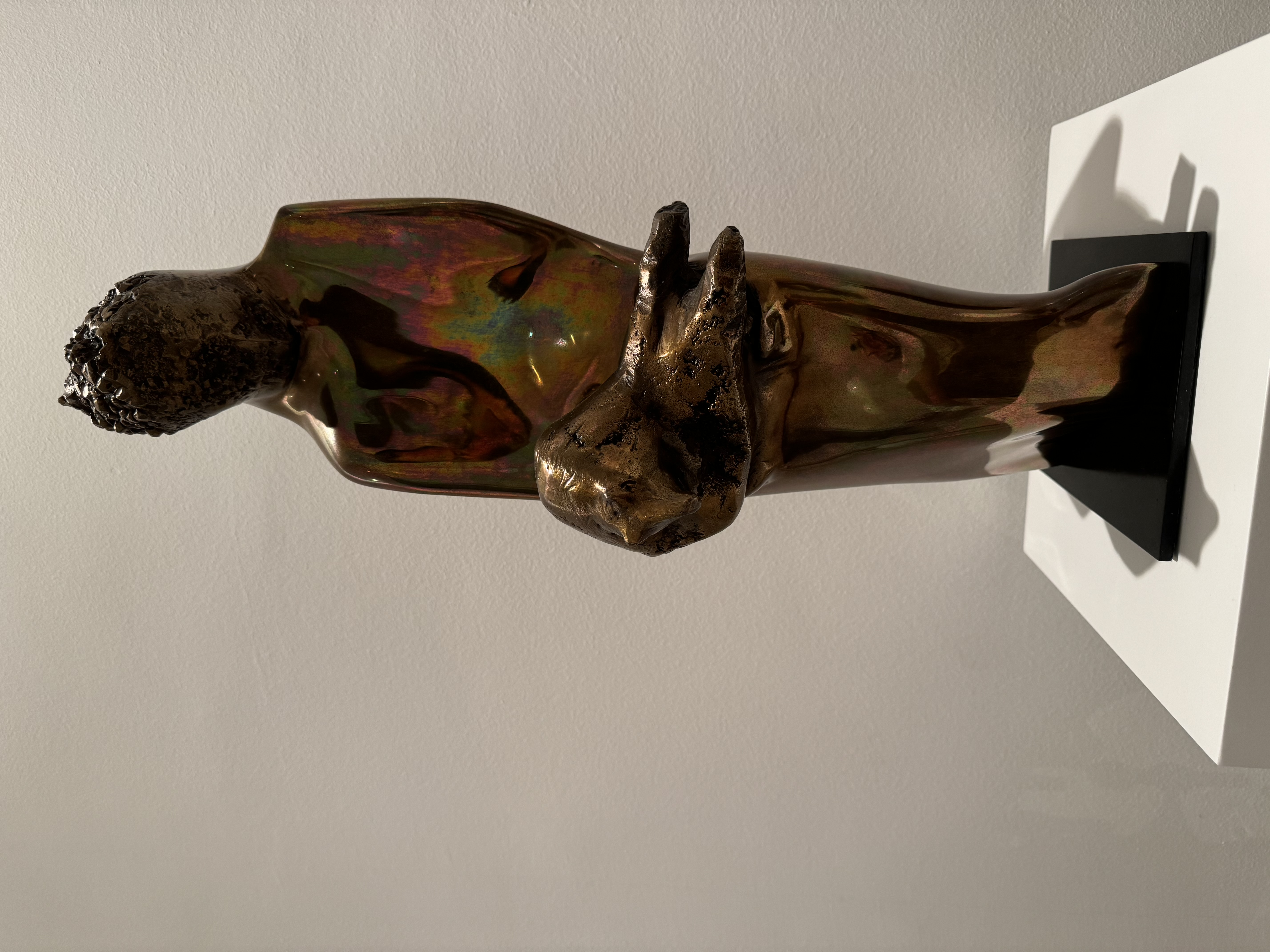 Art & Home Decor @ Rumah Beacon - glass sculpture, abstract form, metallic texture, human figure, organic shape, fluid lines