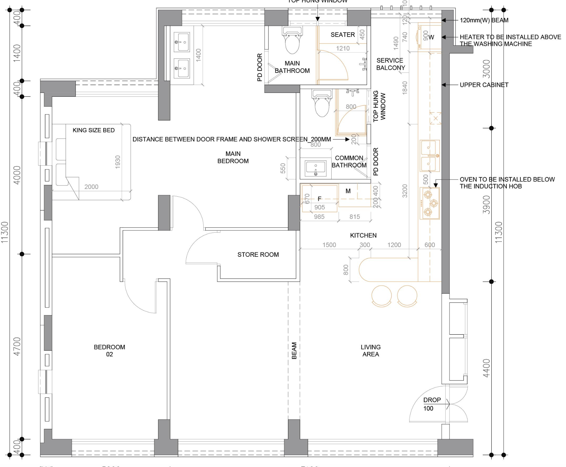 A unique blend of mid-century charm & cottage coziness - King-size bed, King