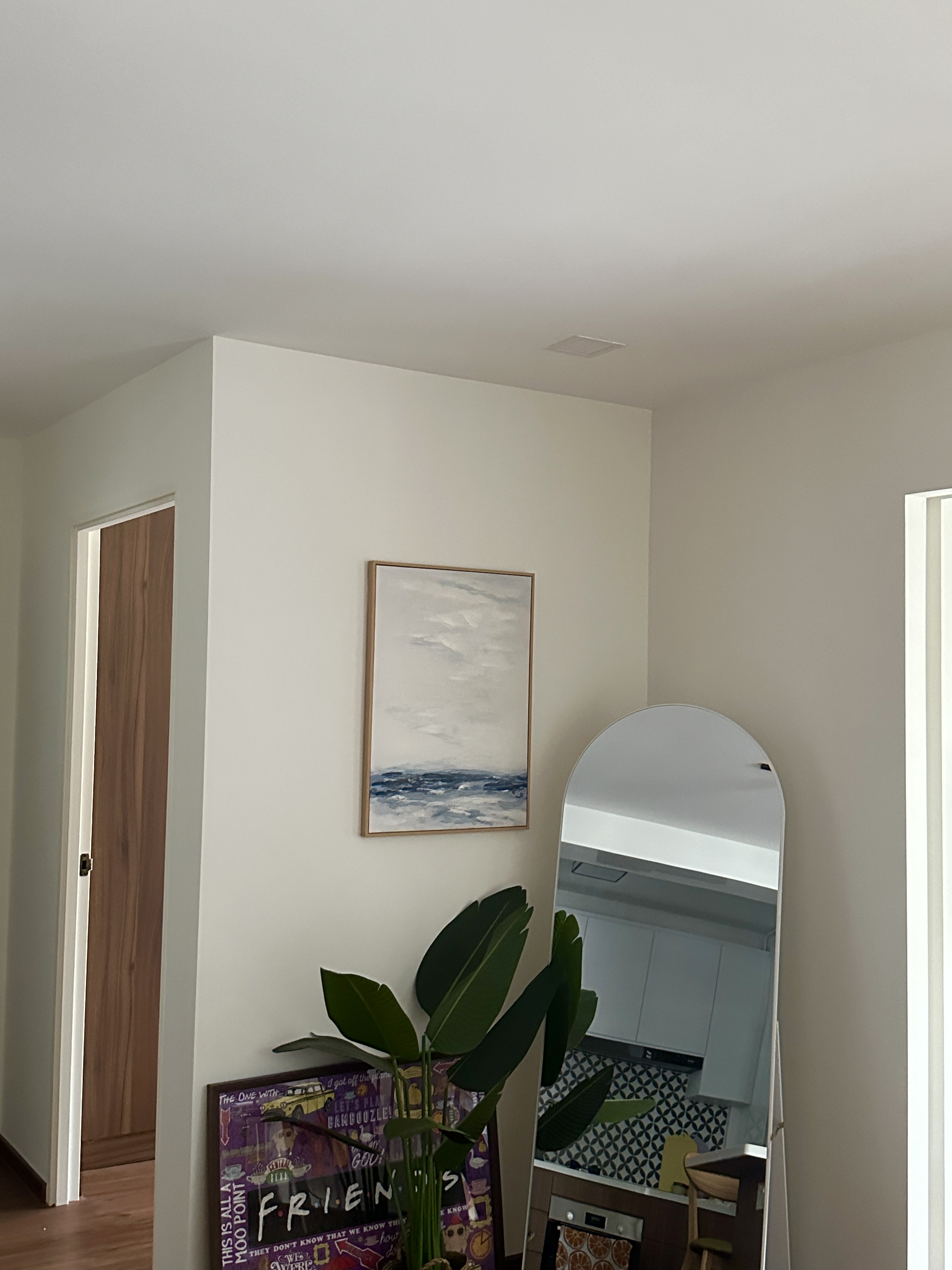 House-Hunting: our 5 year old resale flat was a love at first sight - Ocean-themed painting, modern art, minimalist decor