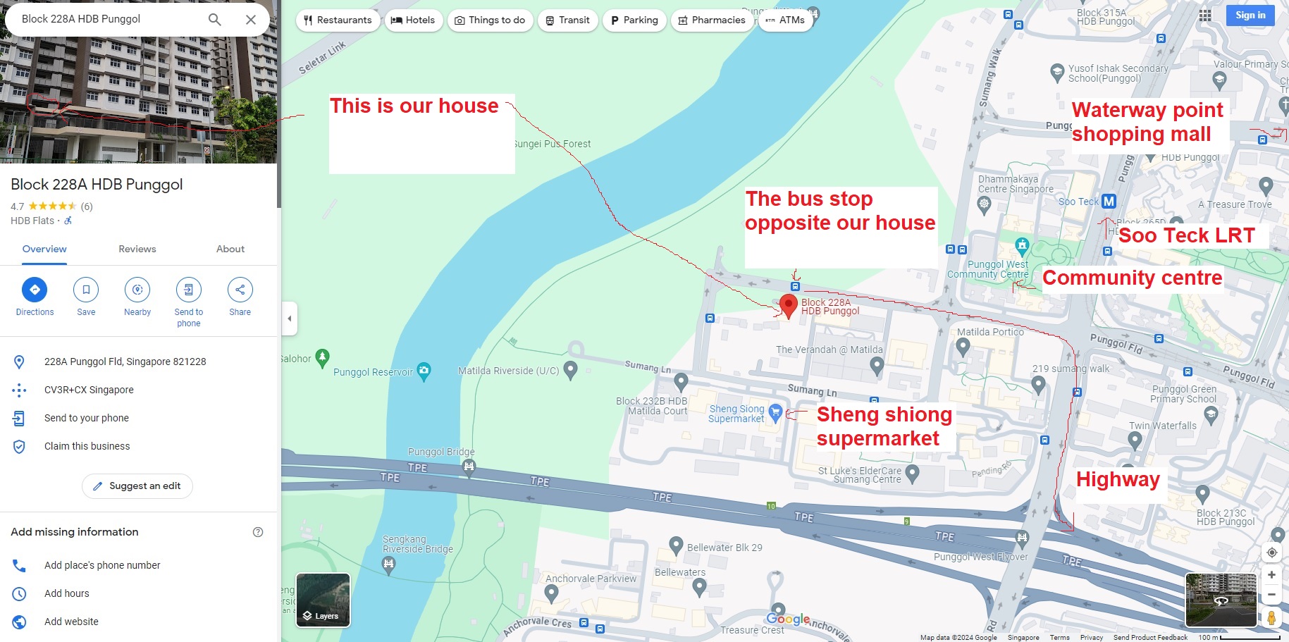 PunggoHField house hunting journey - HDB Punggol's Waterway Point Shopping Mall, Sheng shong supermarket in Punggol, Bus Stop