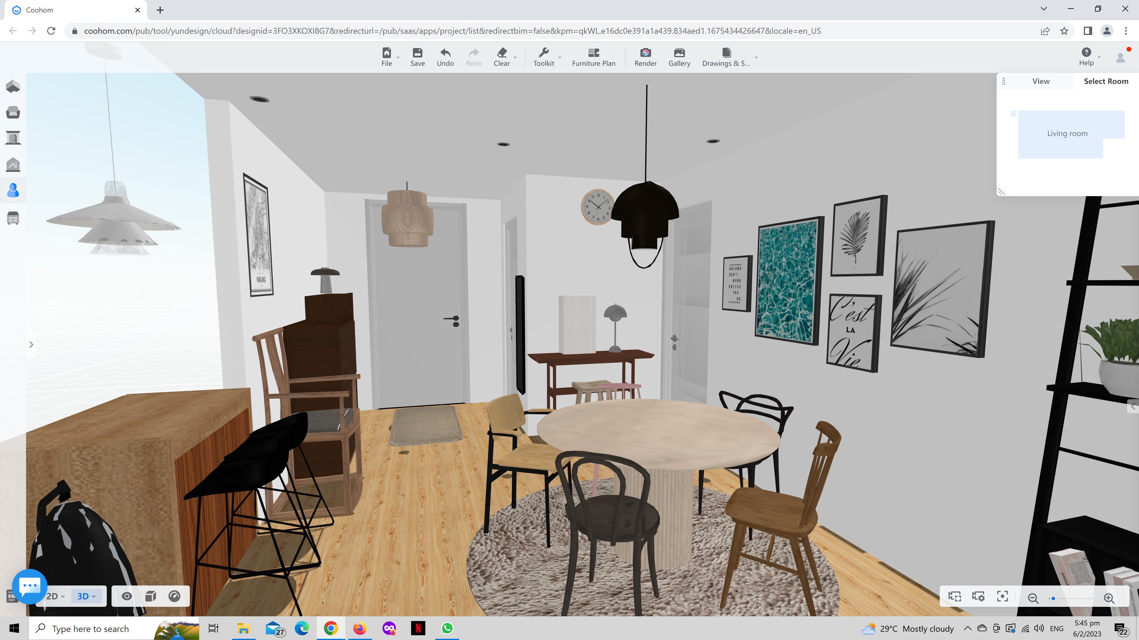 A (3D)Picture Speaks A Thousand Words - 3D modeling software interface, virtual furniture design, 3D rendering tools, 3D