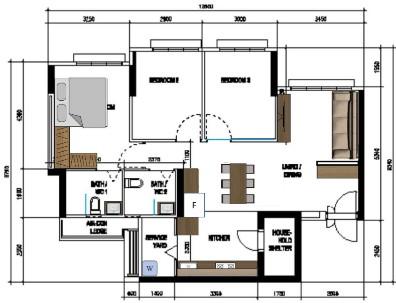 House Tour: Exploring Dark Wood Mid-Century Modern Theme - Multi-functional living space with kitchen and bathroom, Layout