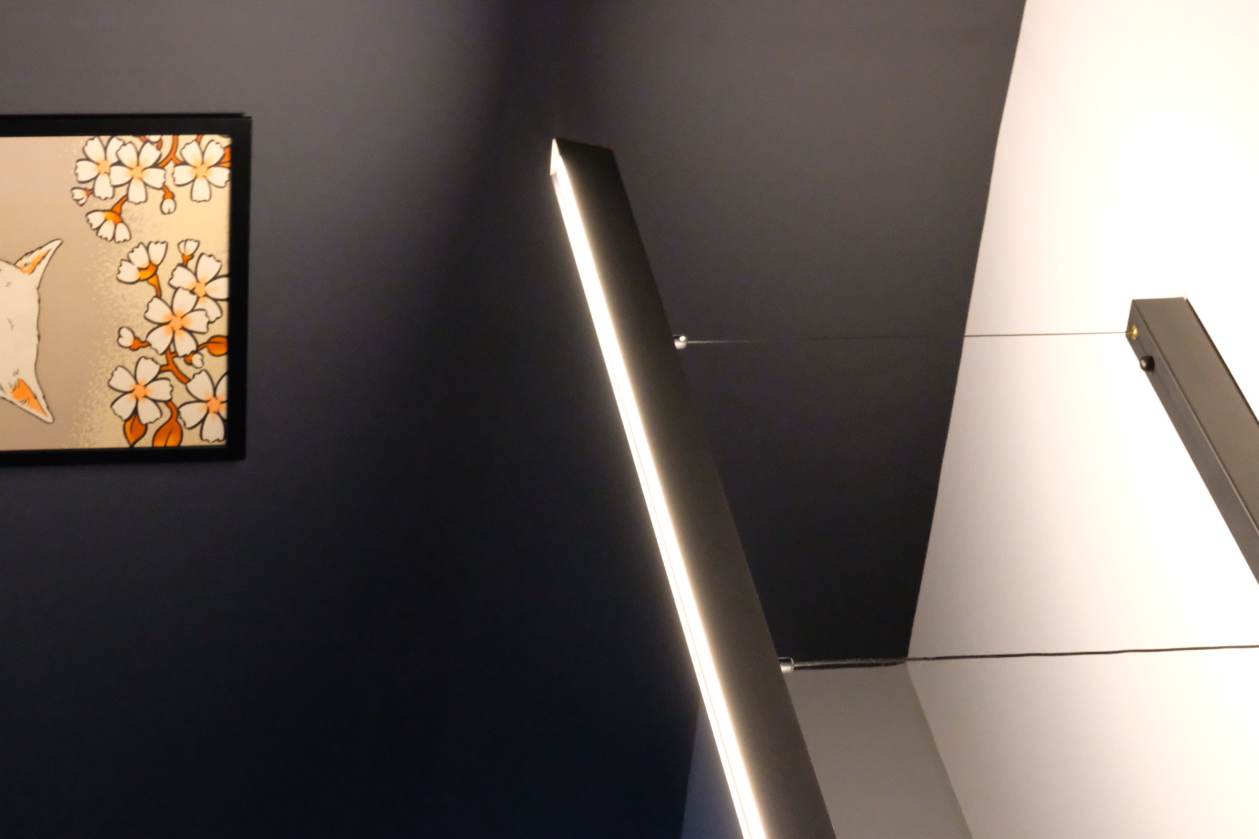 House Tour: Dark Modern Minimalist under 35k Renovation - Modern minimalist design, sleek ceiling light fixture, abstract