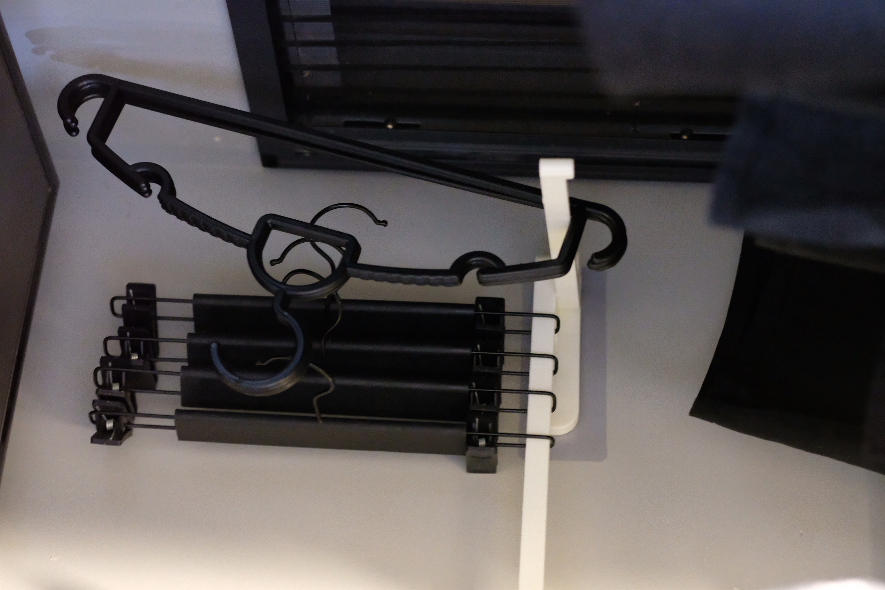 House Tour: Dark Modern Minimalist under 35k Renovation - Black metal wire rack, black wire, flexible wire, hanging rack