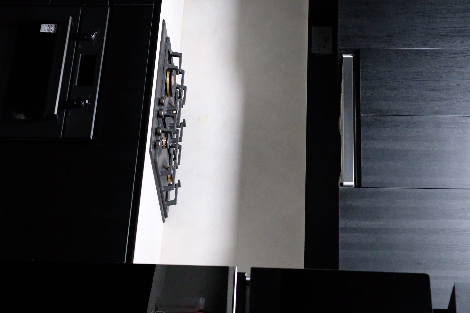 House Tour: Dark Modern Minimalist under 35k Renovation - Modern kitchen, sleek appliances, black cabinets, minimalist