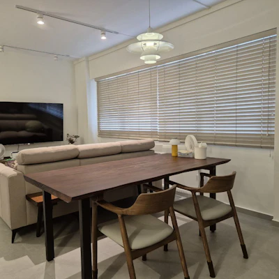 Customer home photo 1: Dining Area - zero carpentry for flexibility of hosting our guests!