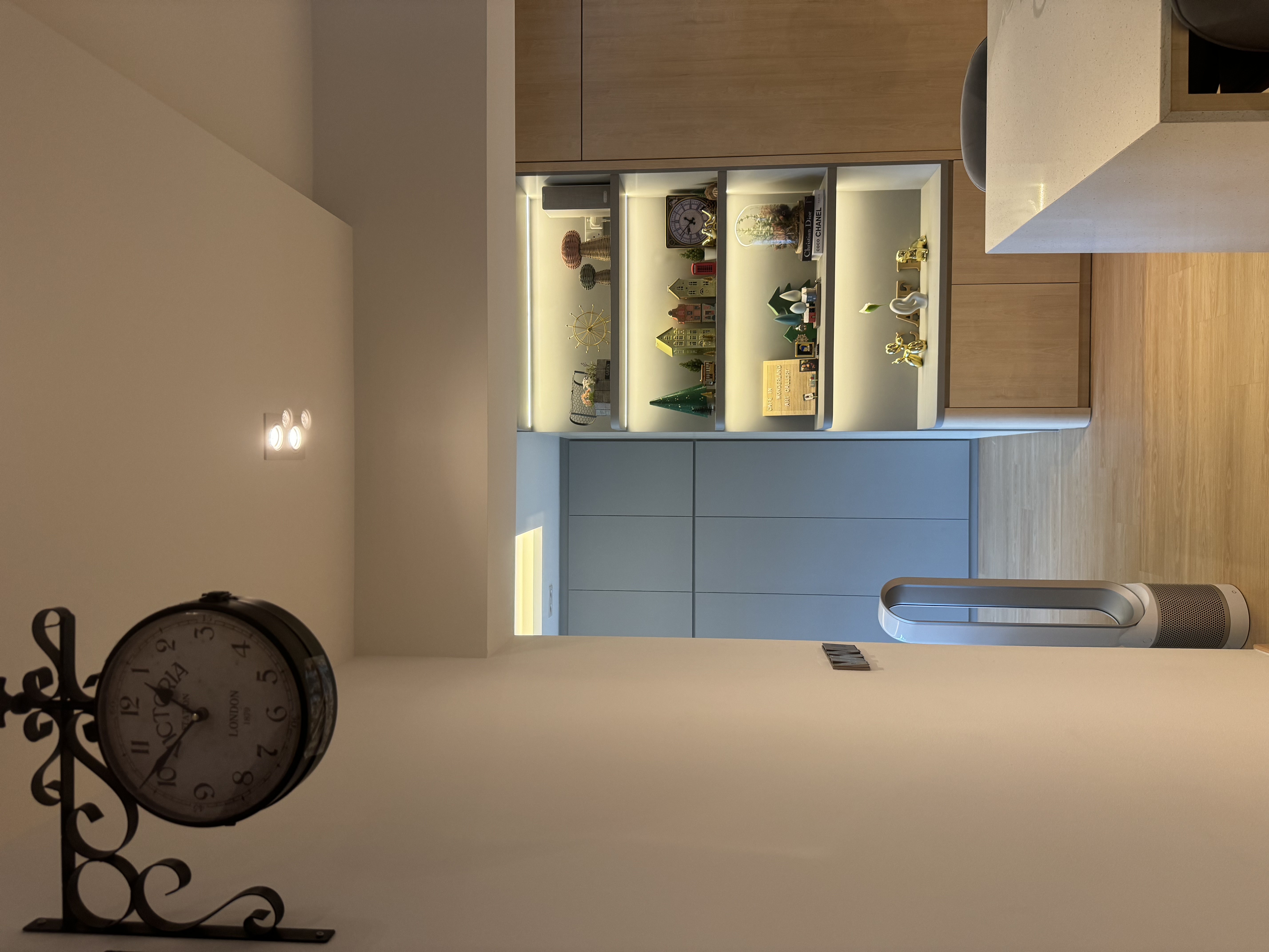 Renders VS Reality: A 50K 4Room Home Cafe Concept BTO in the East - modern kitchen, minimalist design, open shelf, decorative