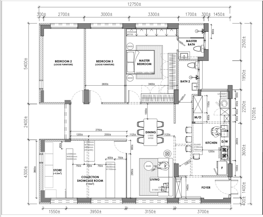 Our $85k renovation to house our toy collection & museum!  - Loose furniture, master bedroom, master bathroom, dining room