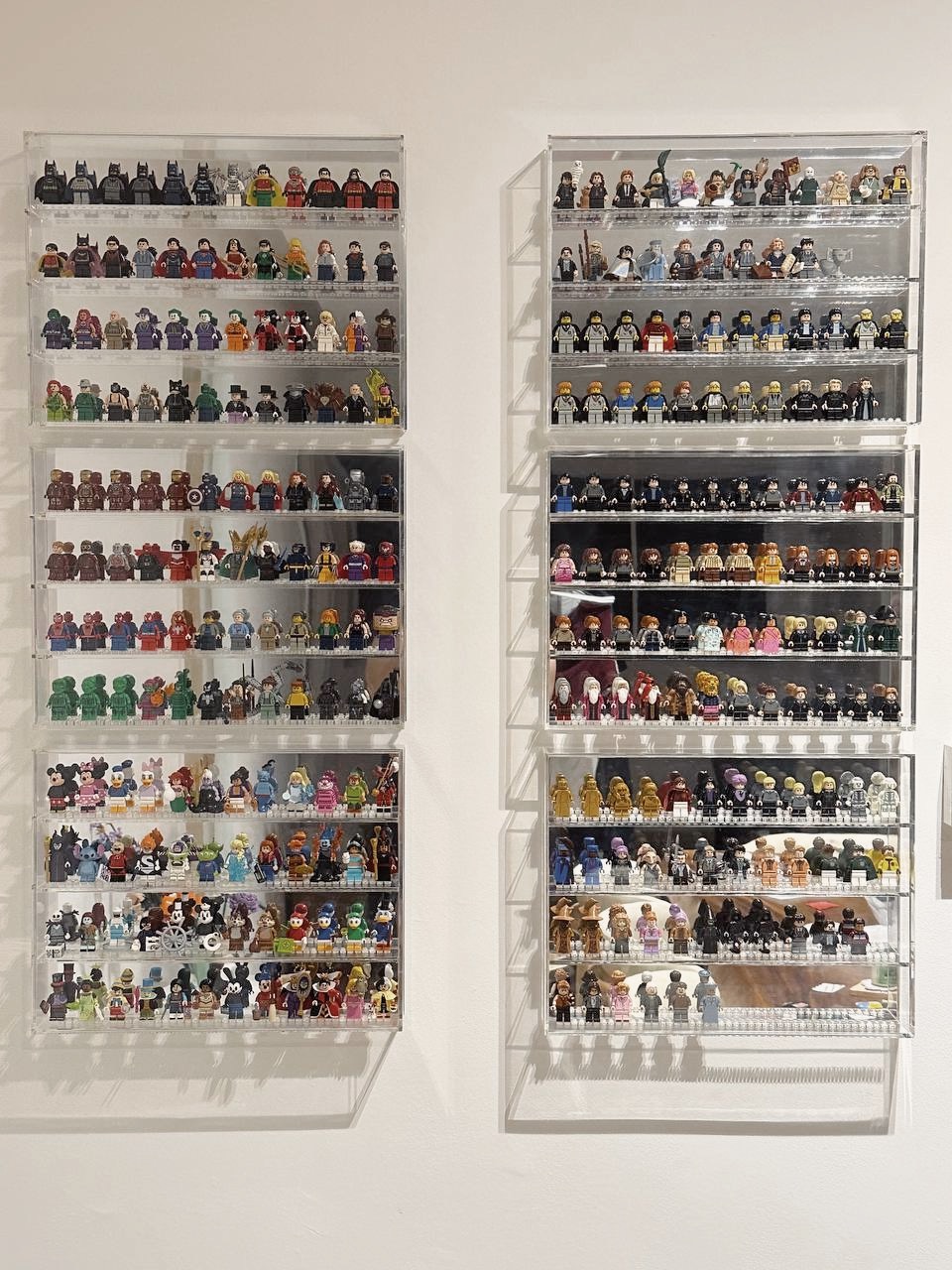 Our $85k renovation to house our toy collection & museum!  - Luminous display of diverse LEGO figures in a meticulously