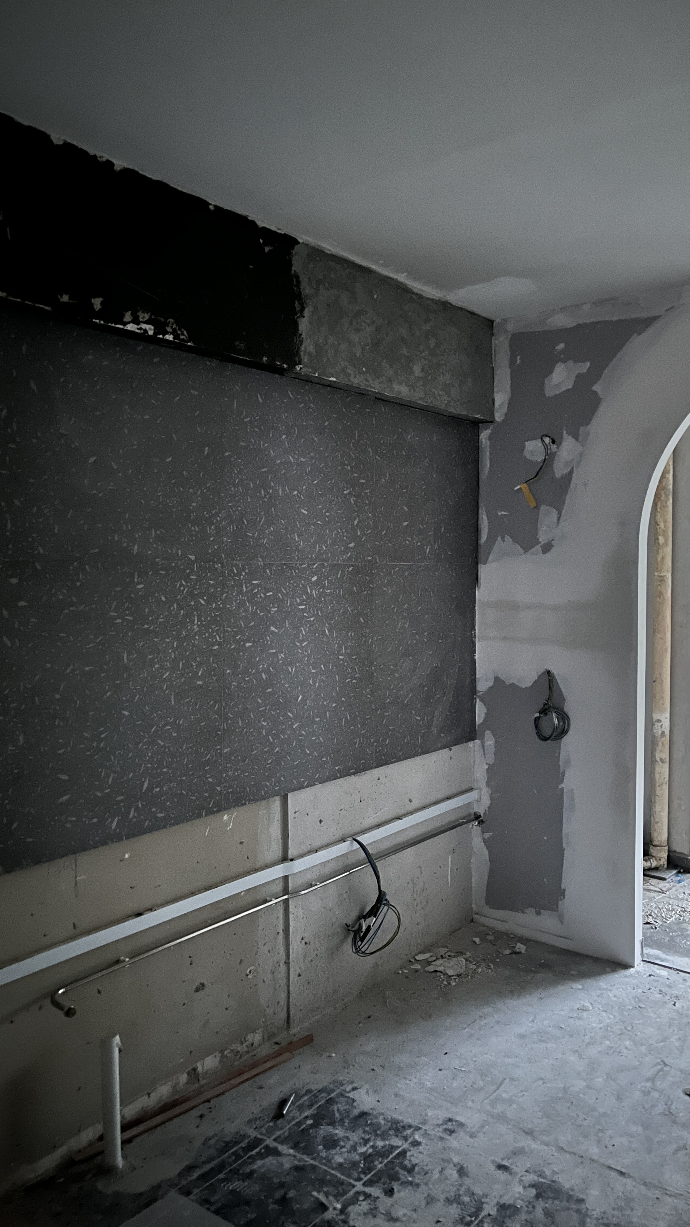 Tips & Tricks for Renovation Rendering - unfinished walls, unfinished ceiling, exposed drywall, exposed pipes, electrical