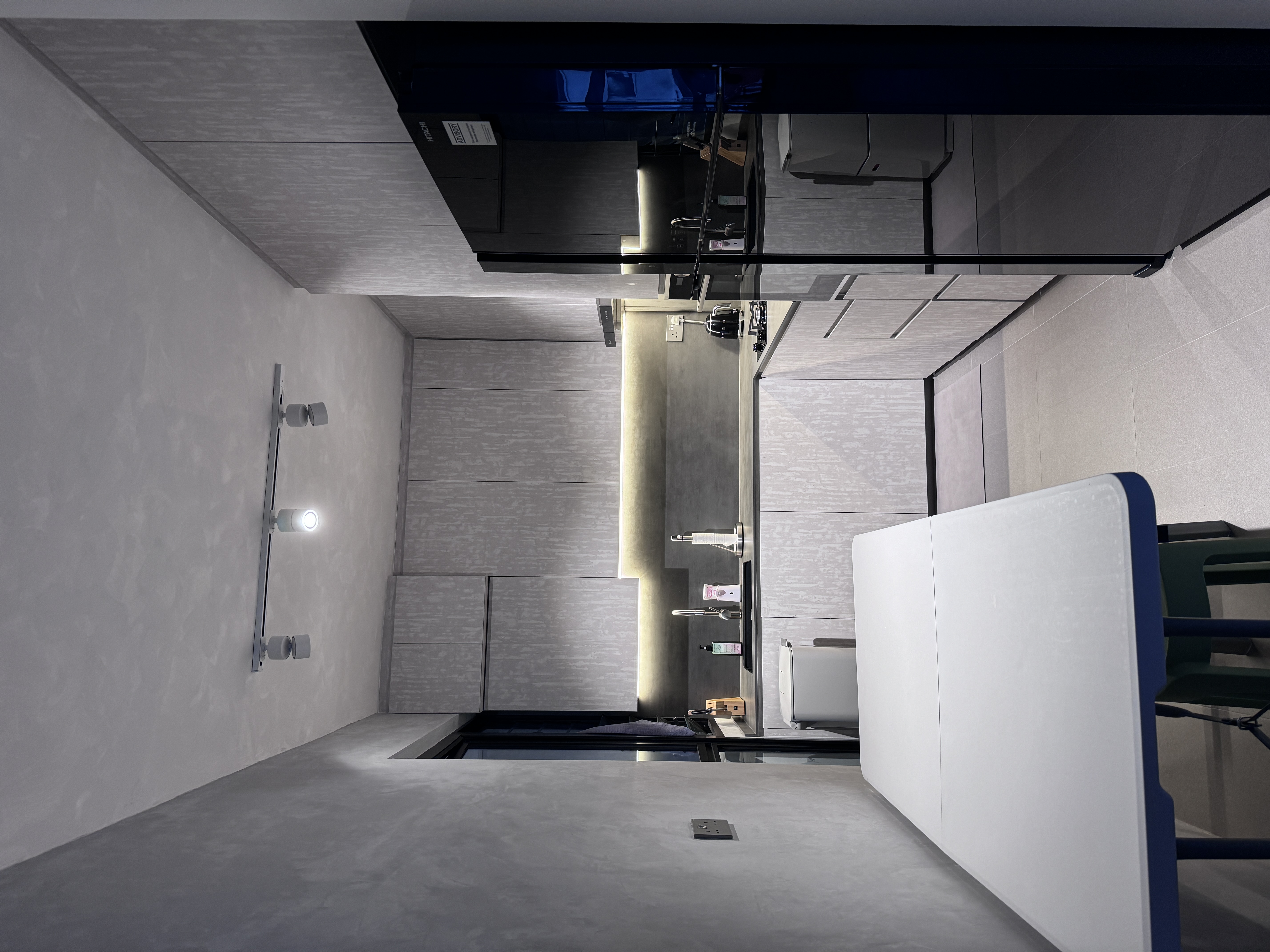 Check out this spacious dream home, a mix of Sabi Sabi & Industrial - modern minimalist kitchen, sleek cabinetry