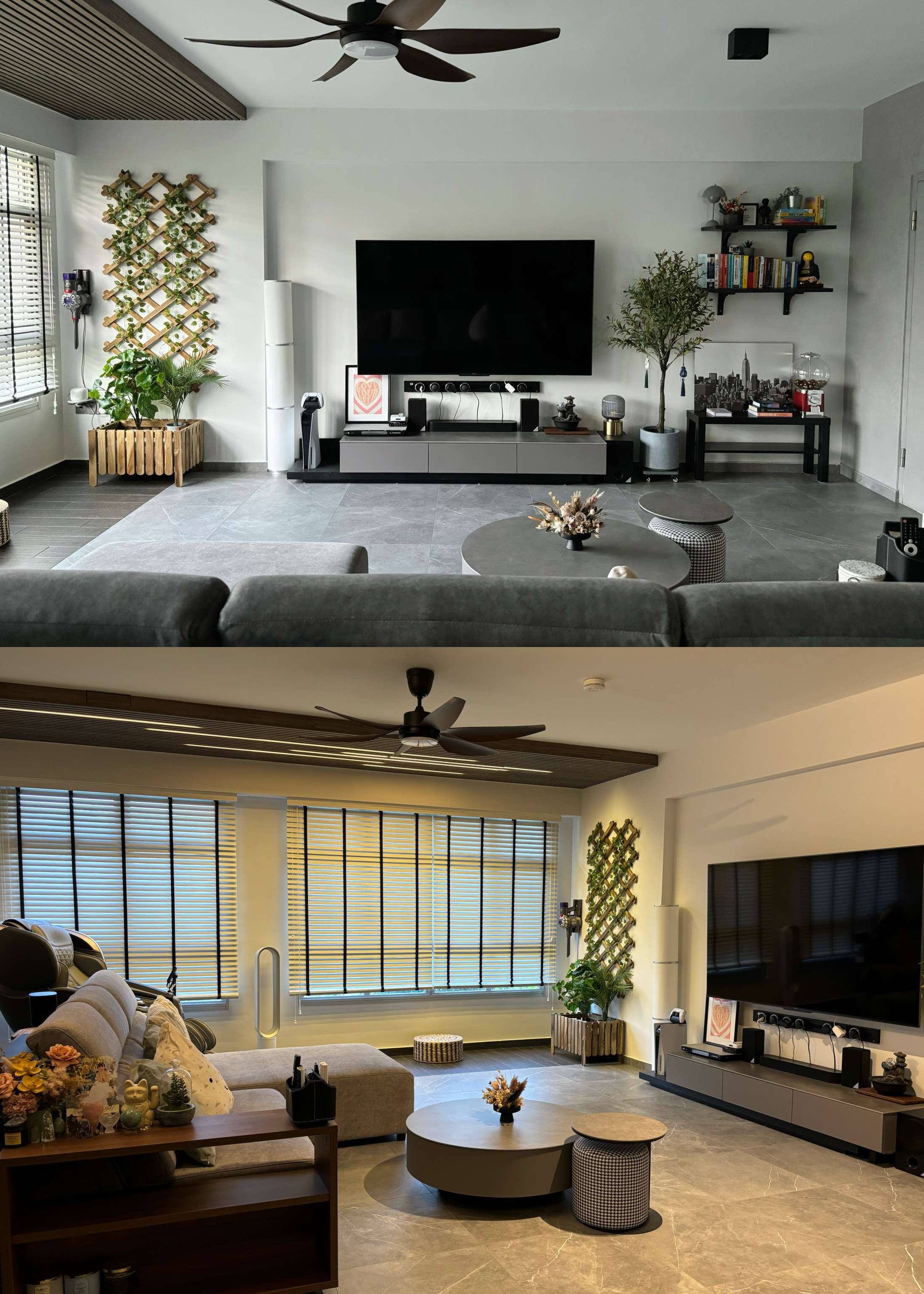 The Magic of Home by Potterhomeadventures - Modern living room, contemporary design, minimalist decor, large flat-screen TV