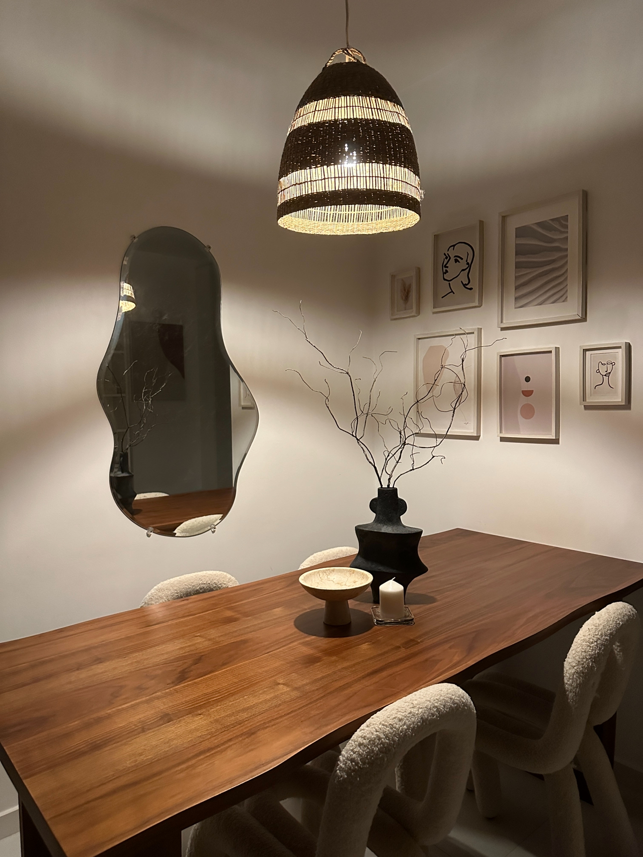 Our Dining Room: Making Magic With Styling✨ - Wooden dining table, modern decor, minimalist design, elegant table setting