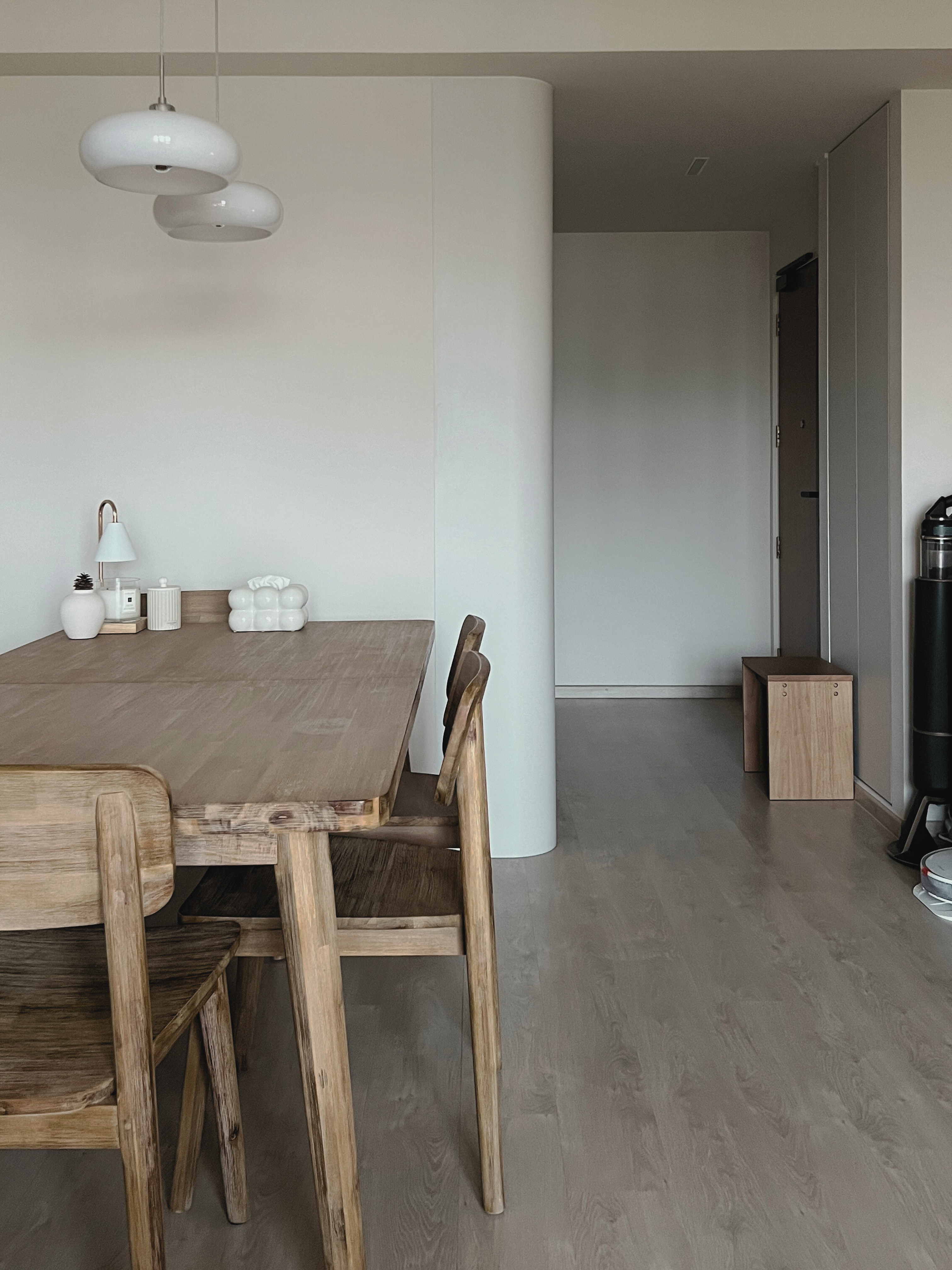 Our Dining Space: Creating Memories with Joyful Conversations - modern dining room, minimalist design, wooden dining table