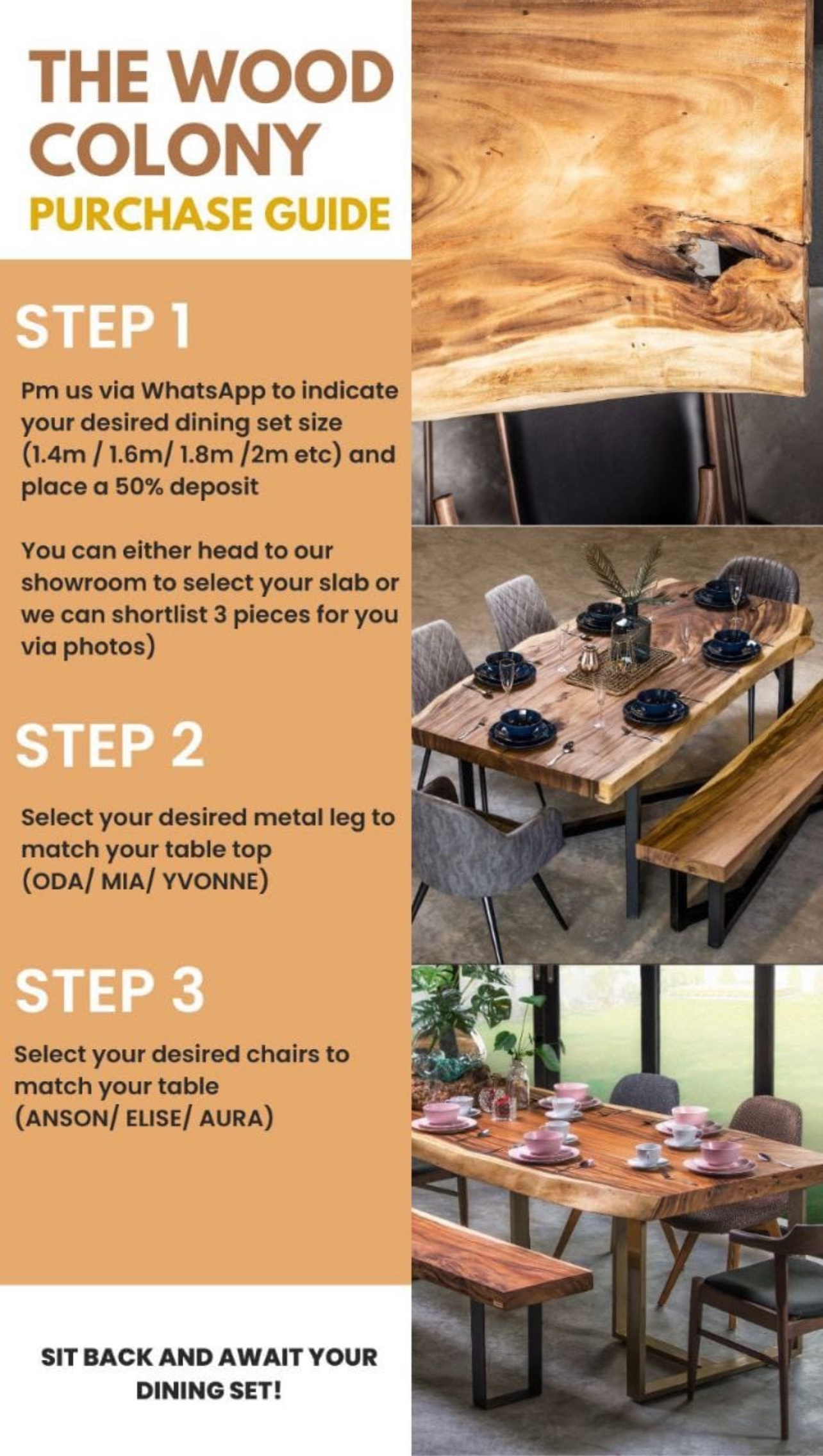 The Social Hub: Creating a space about connection and conversation - Wooden dining set purchase guide, step-by-step