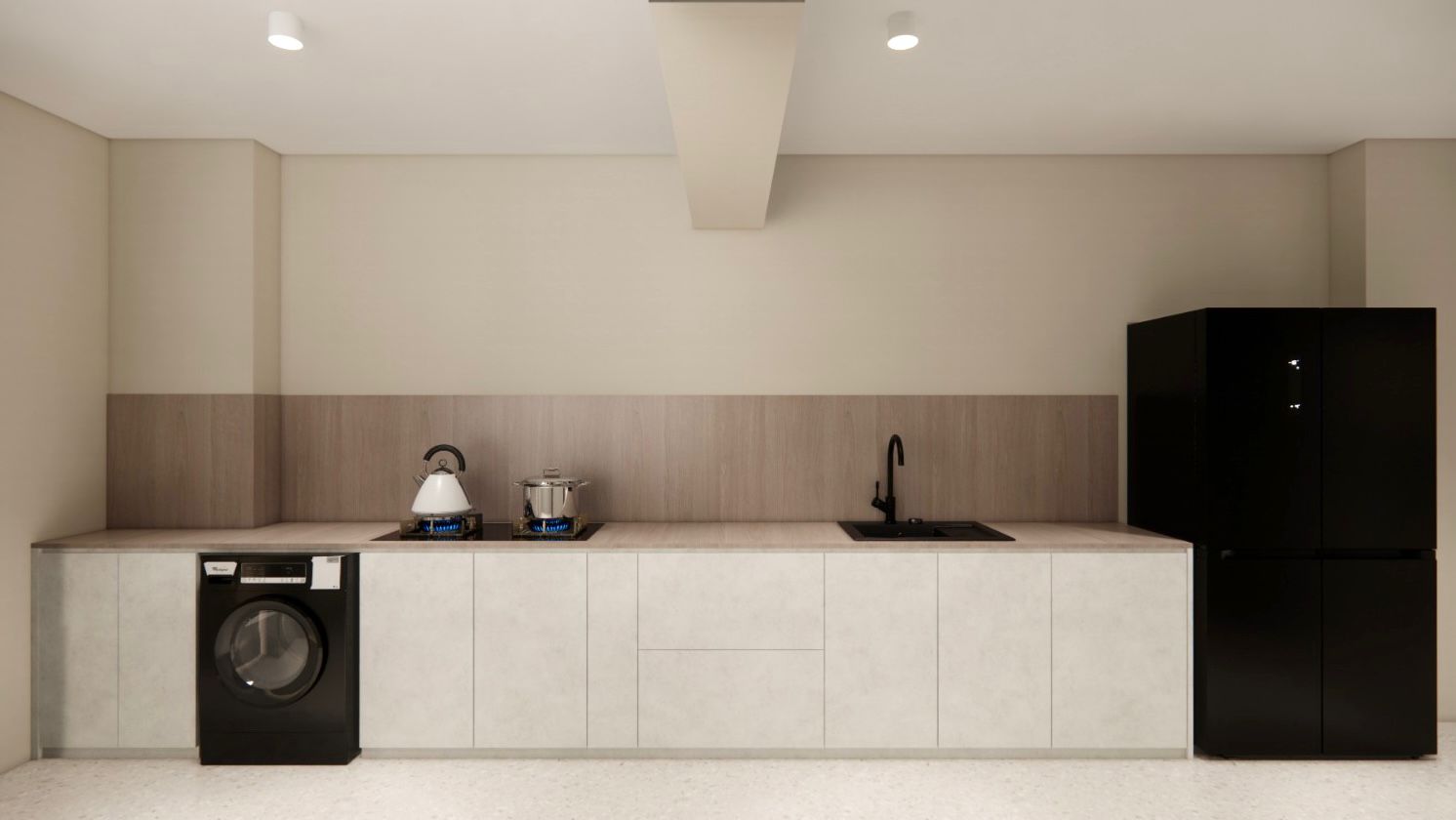 Renders vs Reality, some practical tips from our reno journey 🙊🙉 - Modern kitchen with sleek design, minimalist appliances