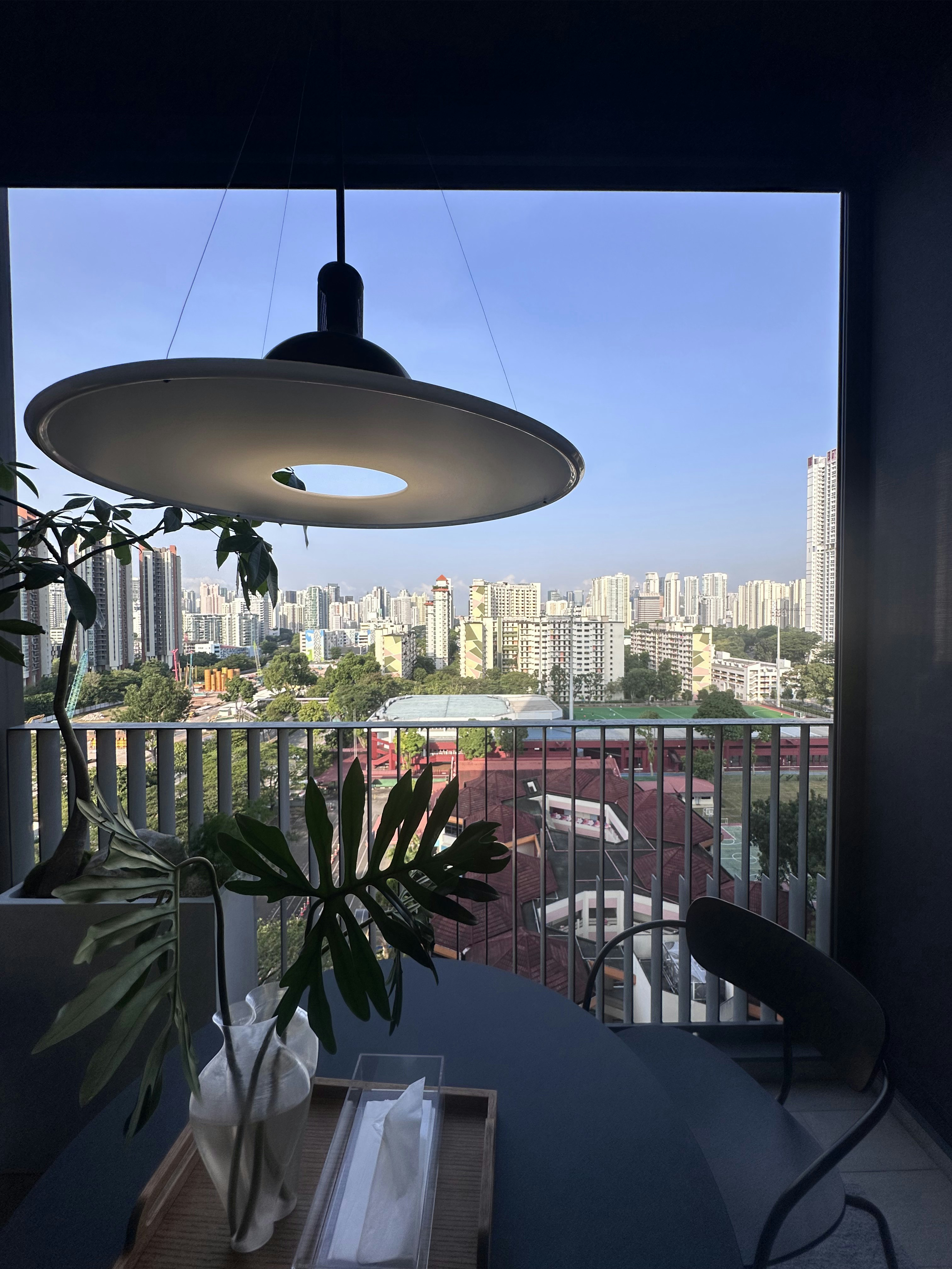 Our Dining Space: Alfresco Dining with Unblocked City View - Modern balcony view, cityscape, urban skyline, tall buildings