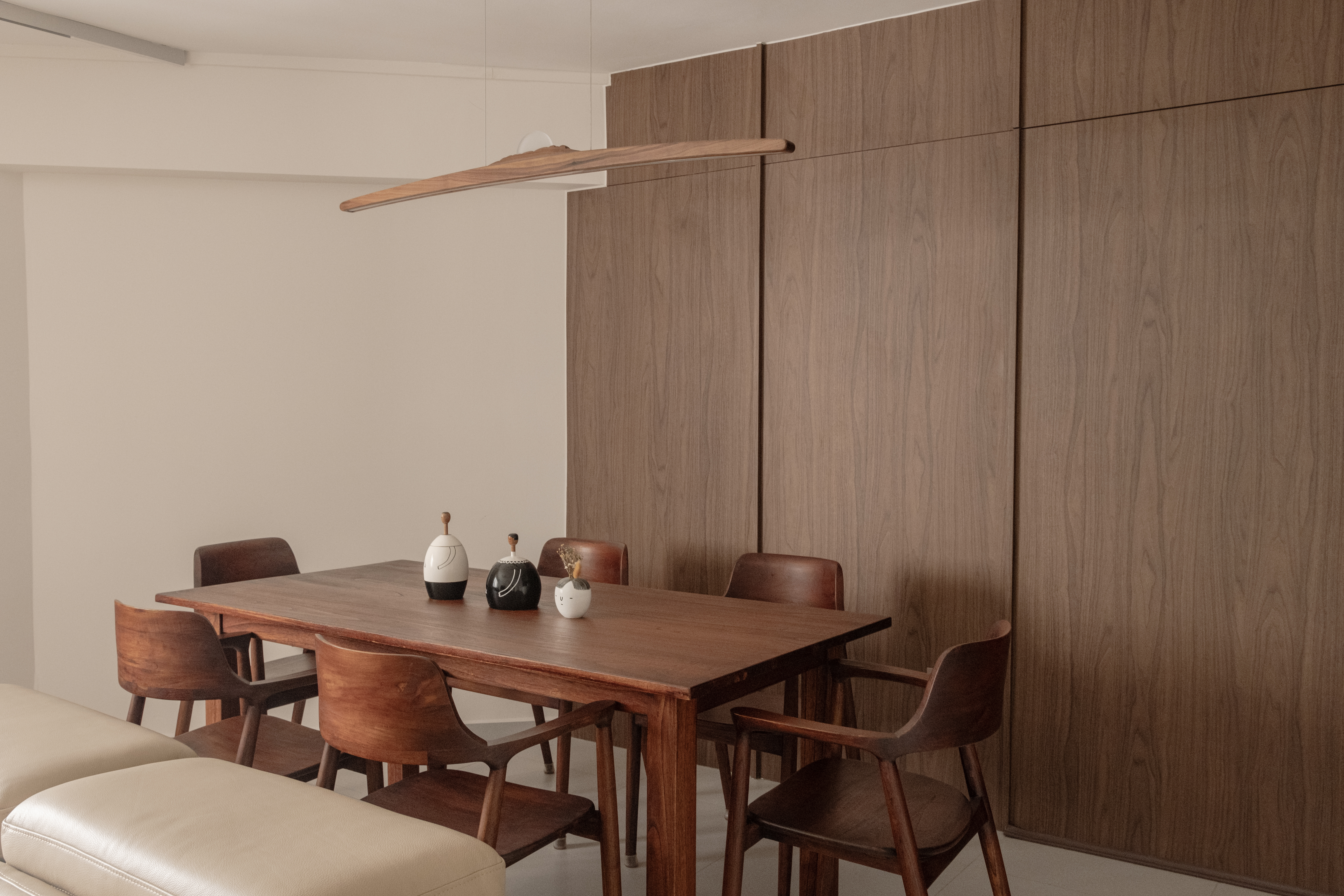 A Place to Gather: Our Dining Room Story - Wooden dining table, minimalist design, modern decor, wooden chairs, sleek