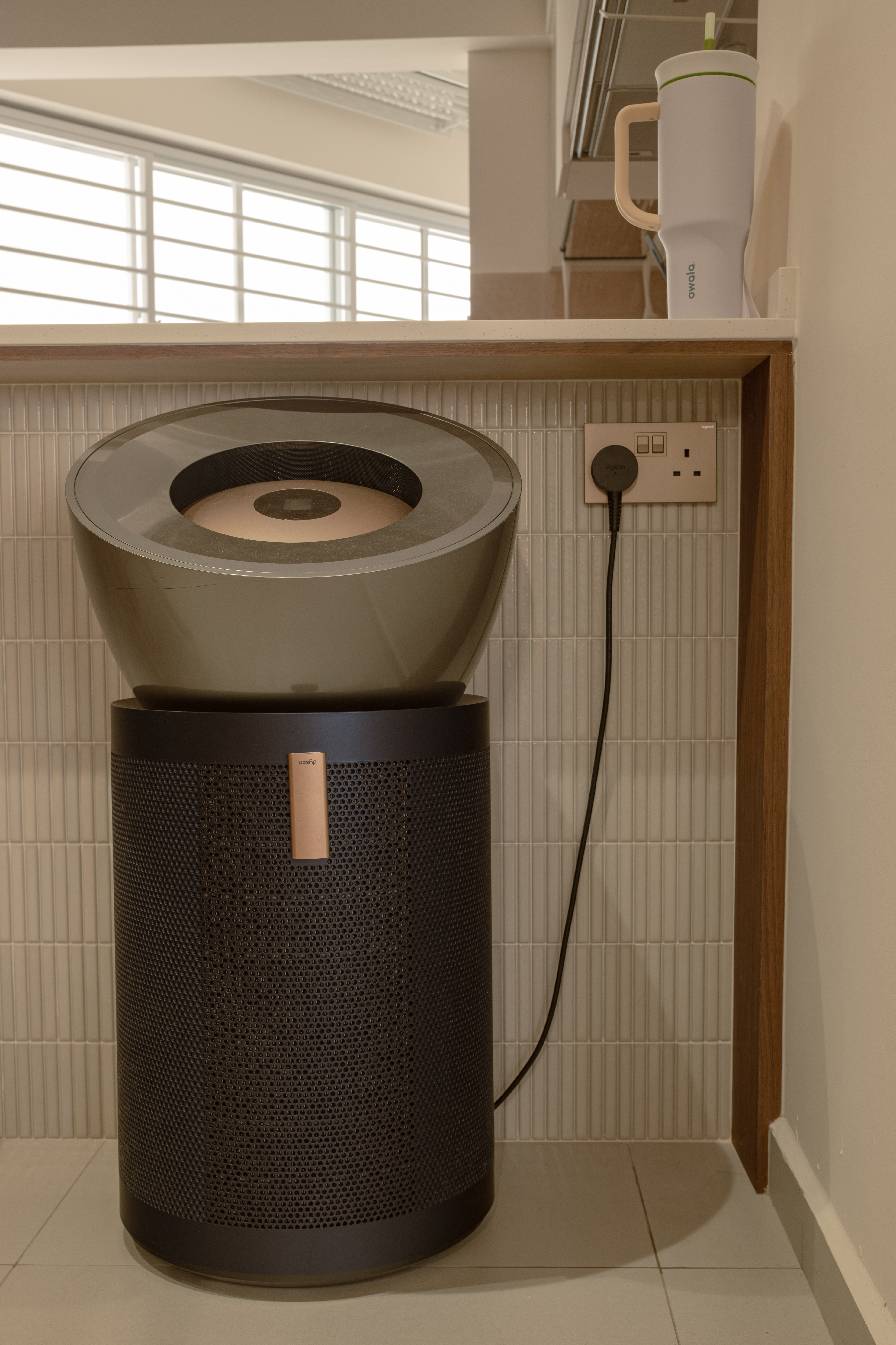 A Place to Gather: Our Dining Room Story - smart speaker, charging station, wireless charging, power outlet, wall socket