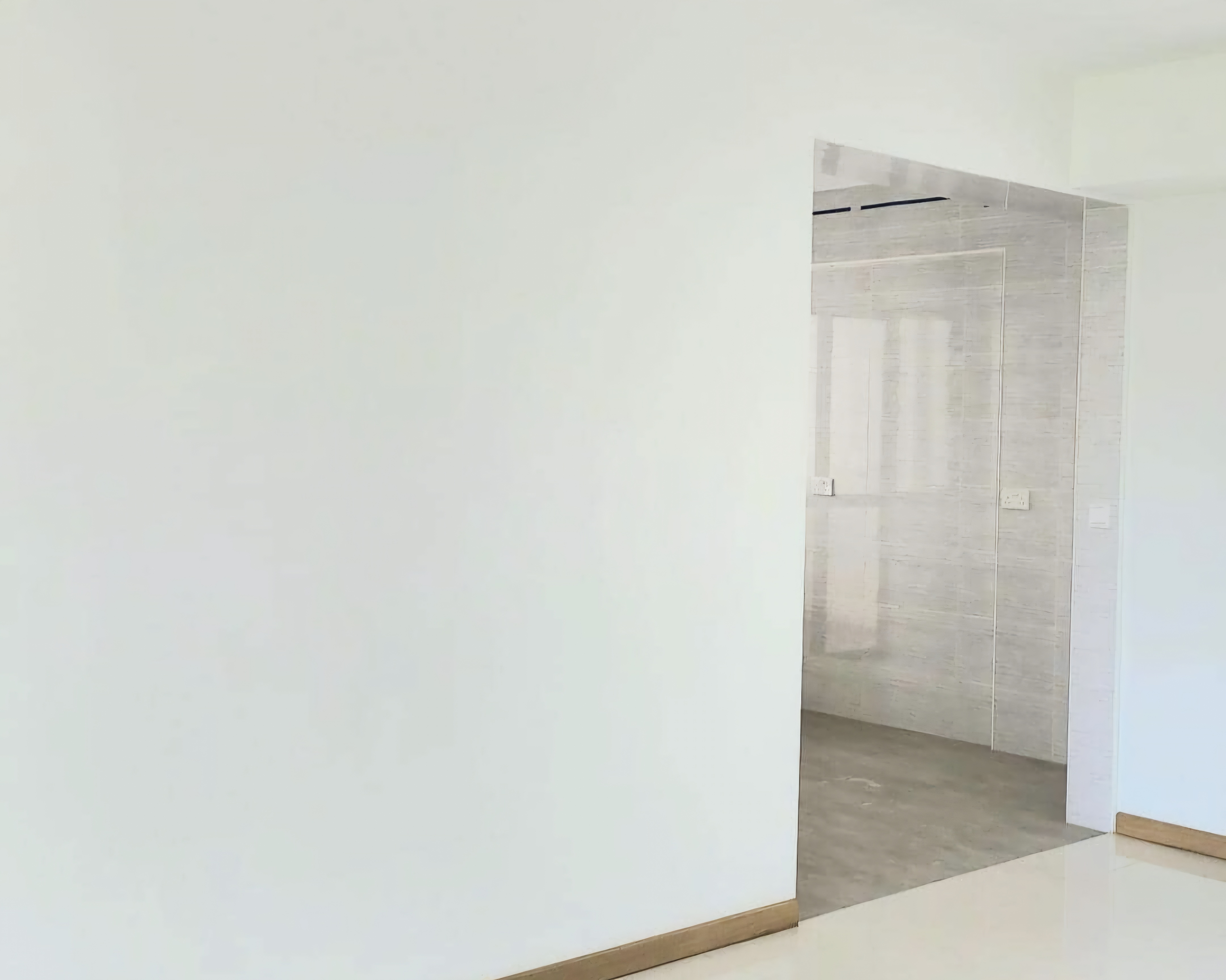 Renders vs. Reality: A Visual Journey - White walls, minimalist design, modern interior, bright room, clean lines, light