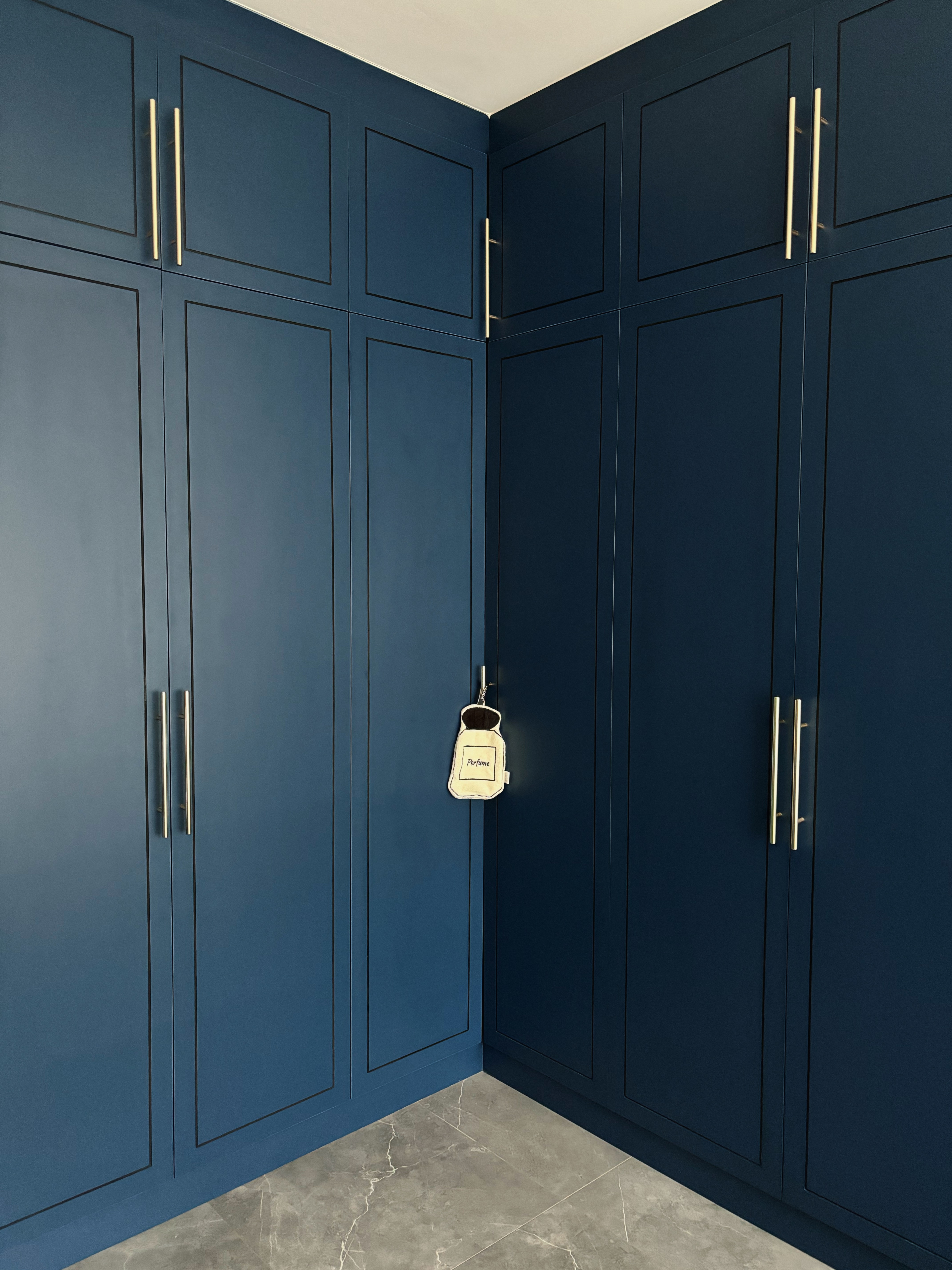 Morning Light and Midnight Comfort: Our Bedroom Story - Dark blue, modern, sleek, minimalist, elegant, sophisticated