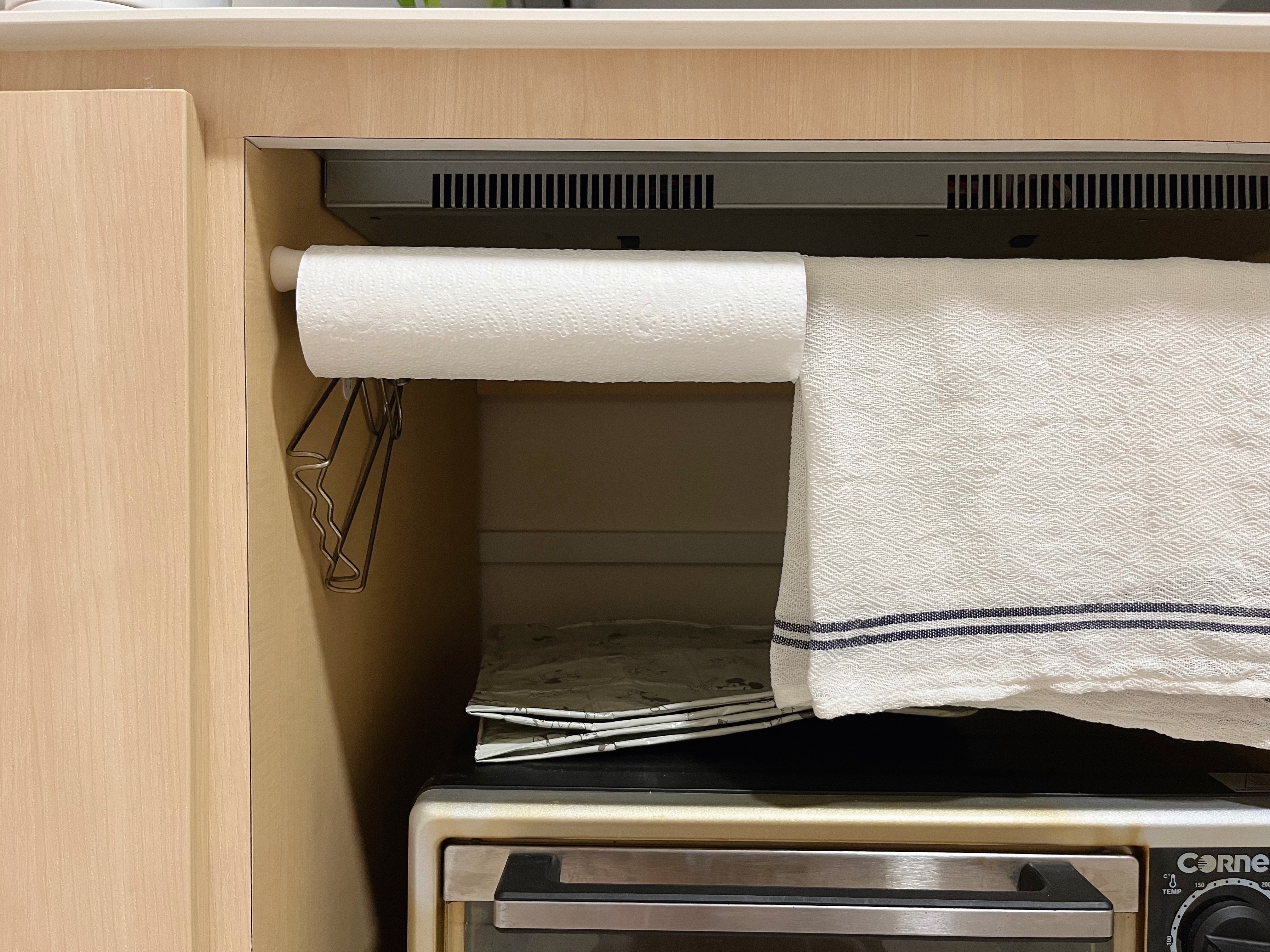 Organising our kitchen counter with items under $5 - kitchen countertop, kitchen drawer, paper towel holder, kitchen towel