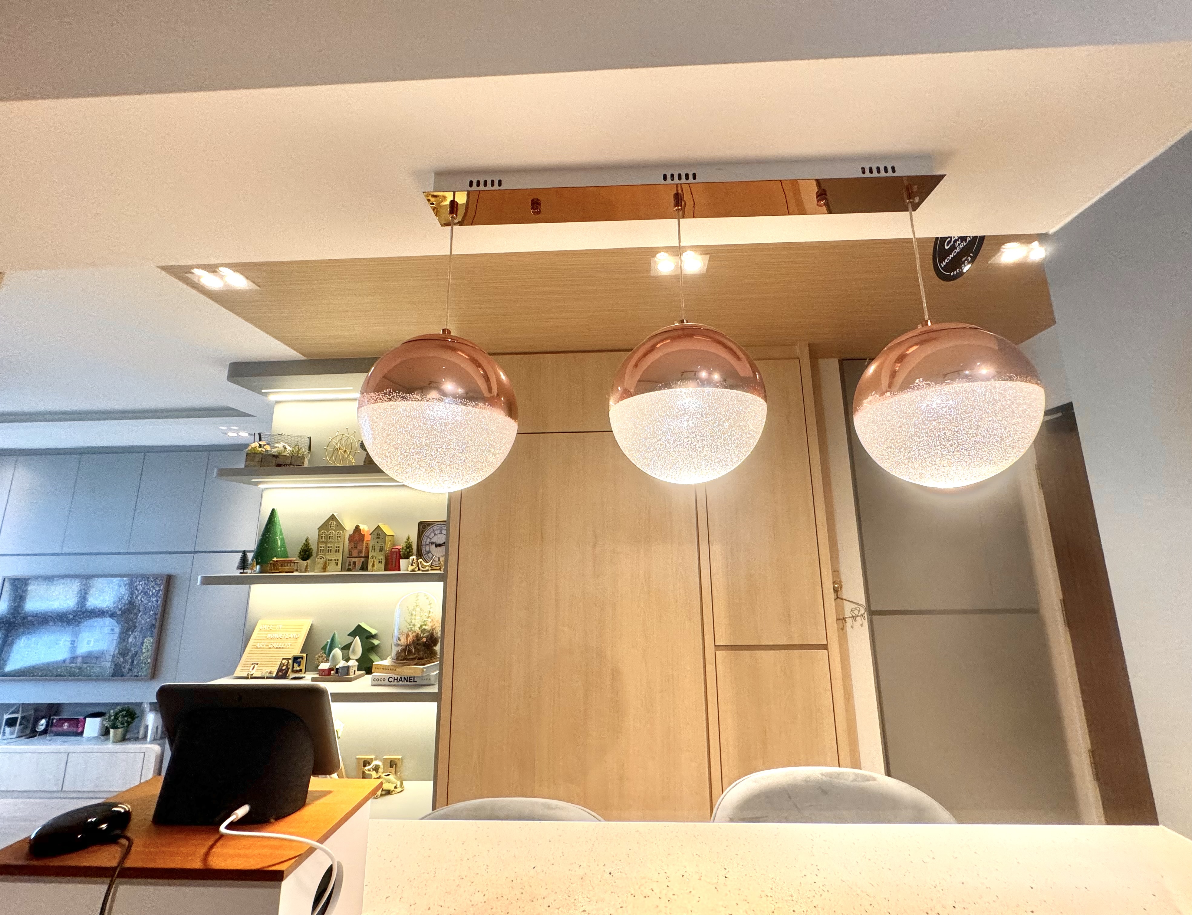 Lights, Cameras, Flash: Warm Lights All The Way in a 4Room BTO - Modern kitchen interior, contemporary design, stylish