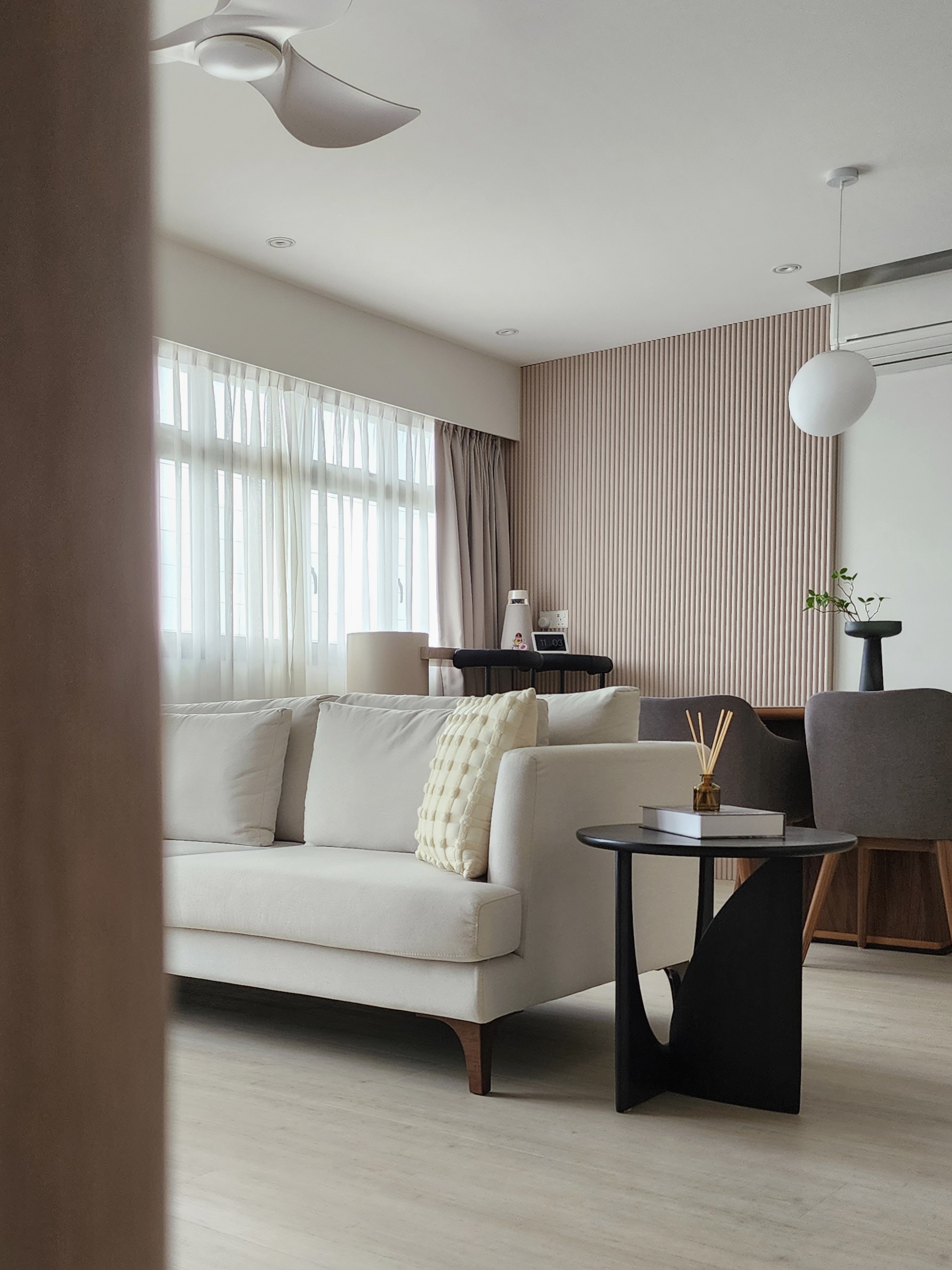 Our Living Area: A Reflection Of Our Innerselves  - Modern living room, minimalist design, neutral color palette, large