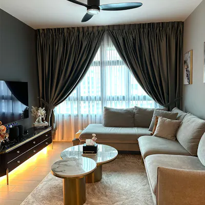 Customer home photo 3: Creating A Modern-luxe Living Room Through Perfect Furniture Pairing