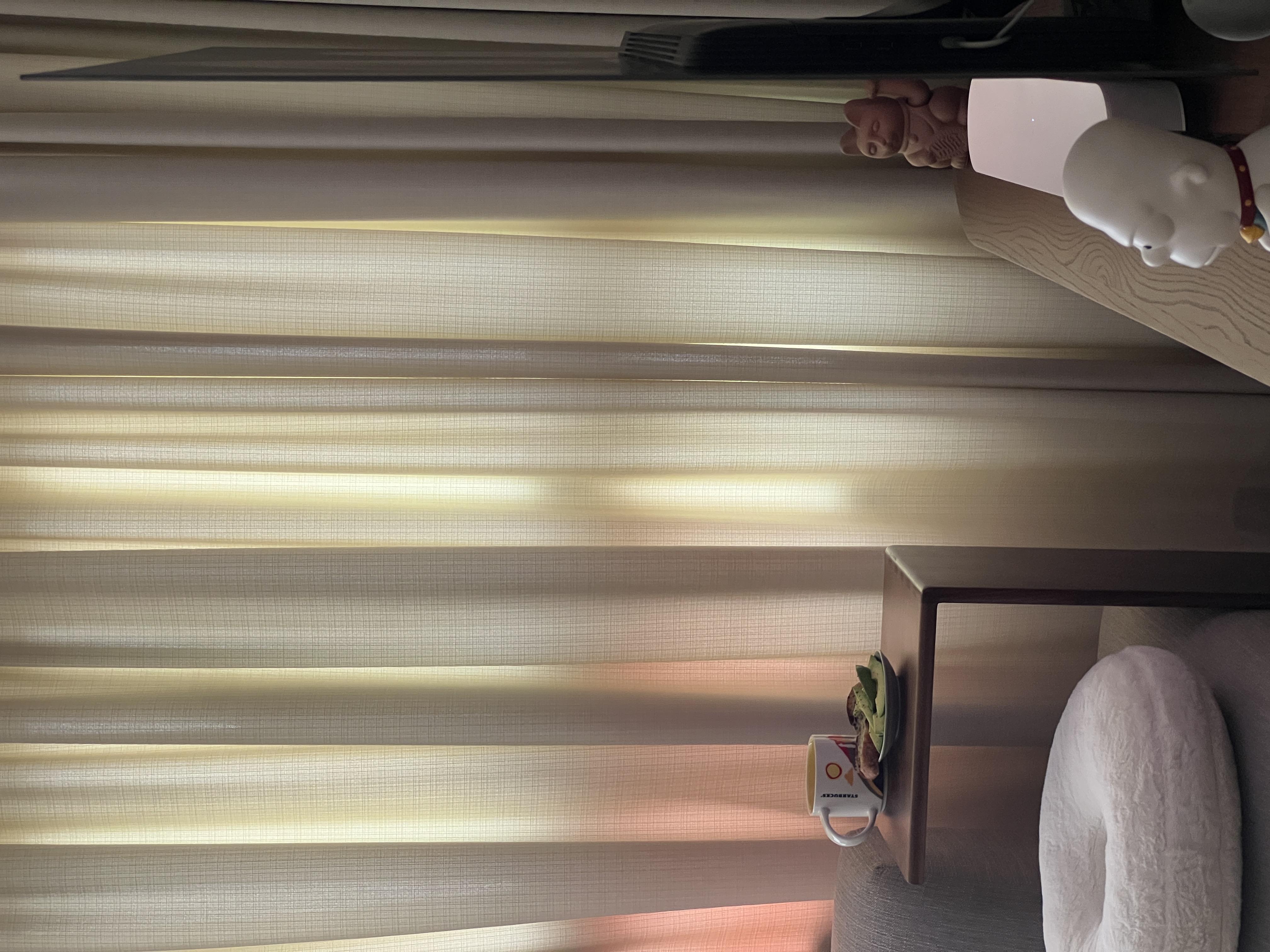 Zero Built-In Carpentry?! : Our Living Room’s Cozy Ambience - curtains, blinds, light filtering, soft lighting, indoor