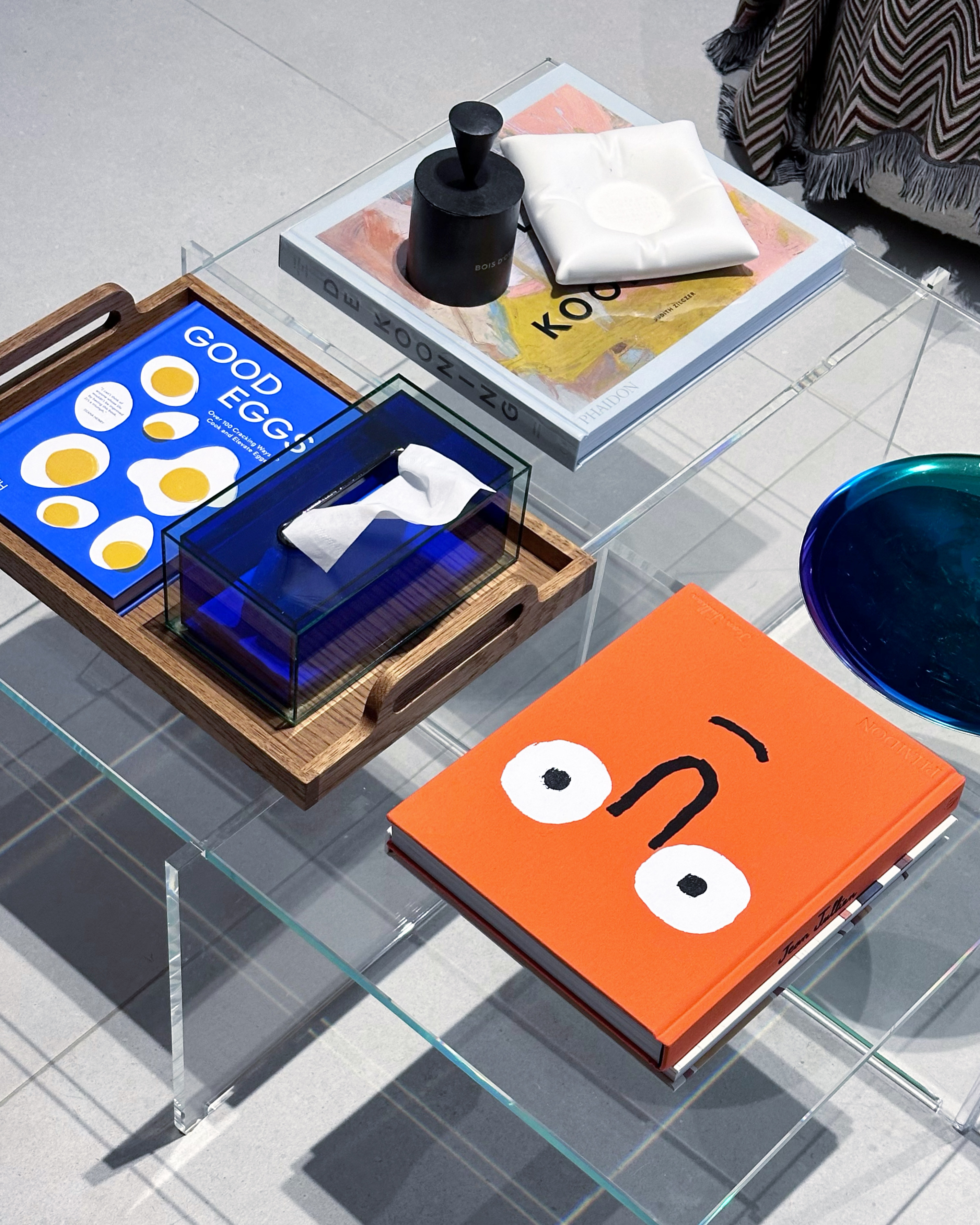 Our Living Room: A Gallery of Designer Pieces  - Modern minimalist design with a focus on clean lines and geometric shapes.