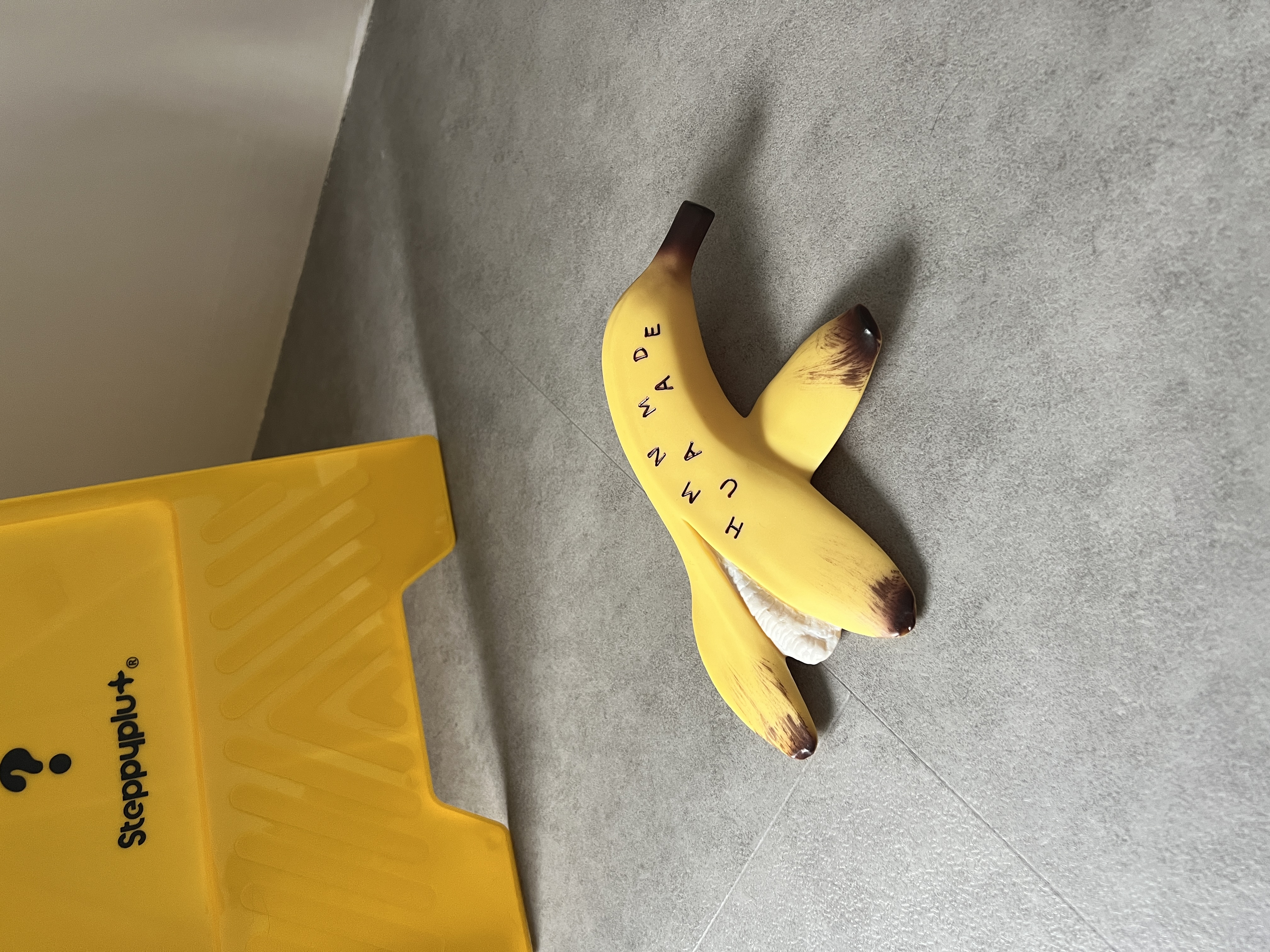 Refreshing our living space! Styling tips from 2 monkeys 🙉🙊 - yellow banana, banana peel, peeled banana, artificial banana