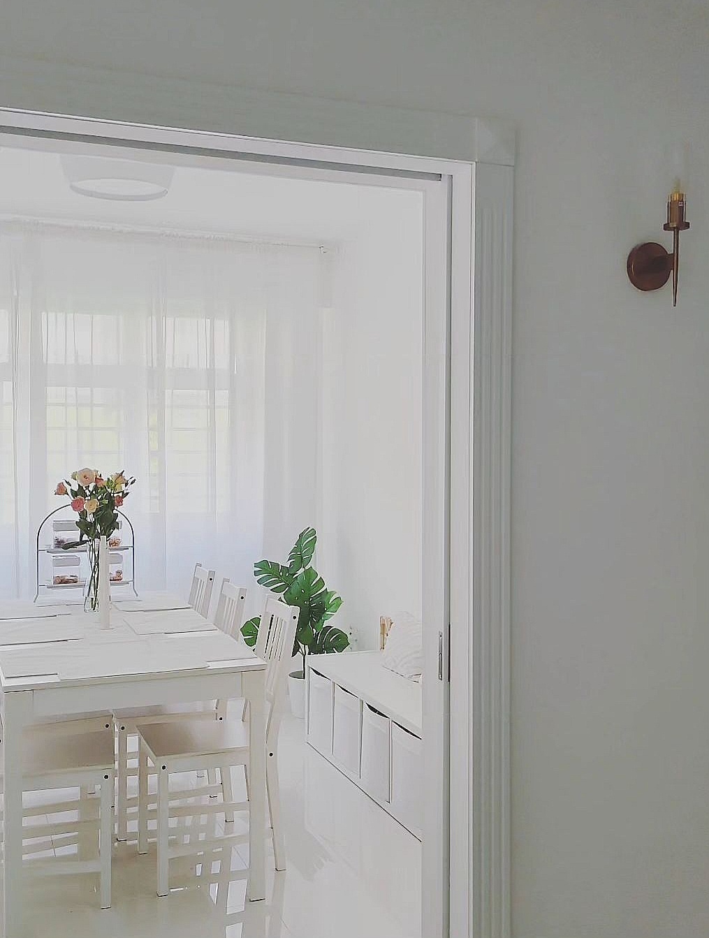 Best home investment(s) by PunggoHField - White dining room, minimalist design, bright ambiance, open kitchen, white