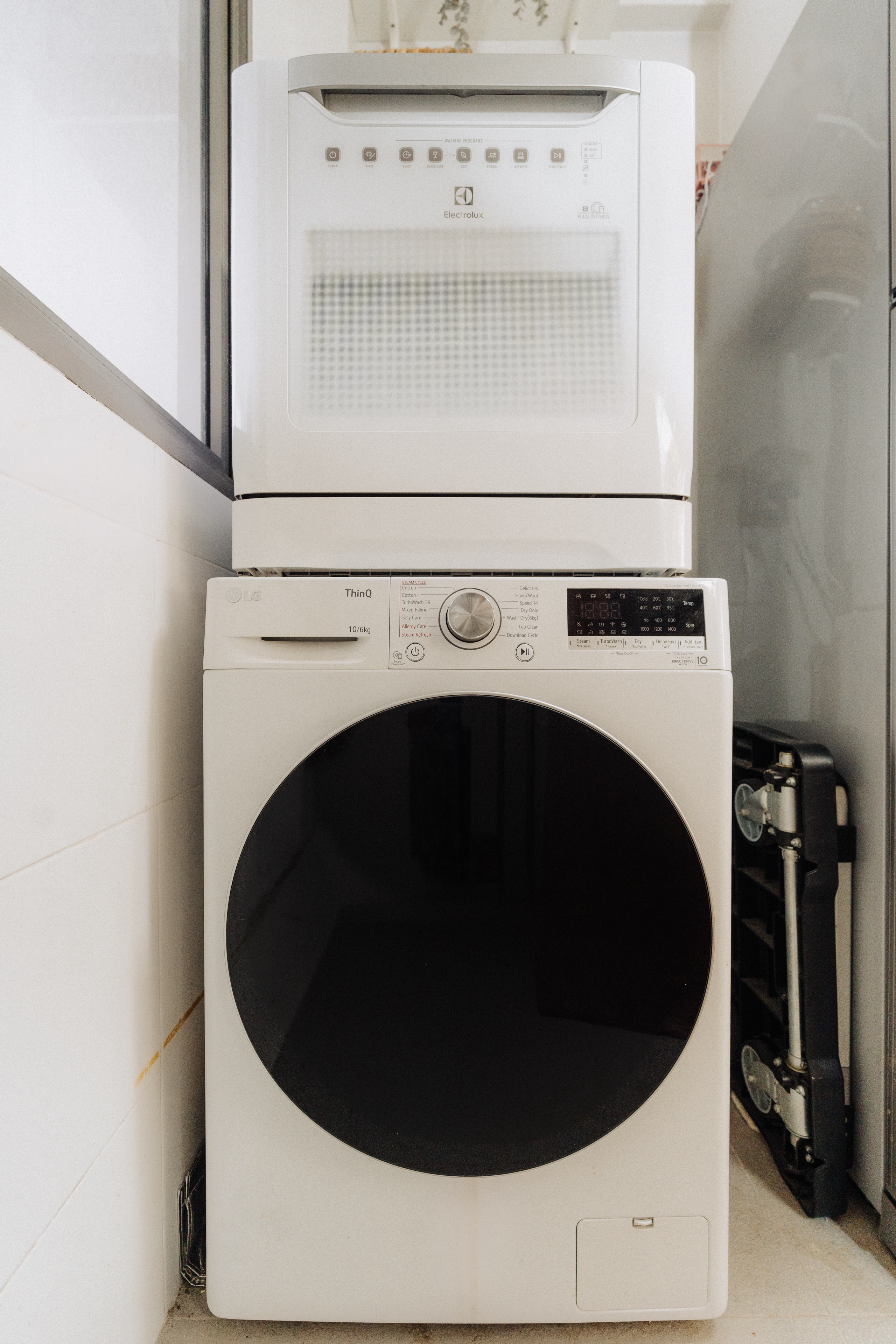Our Standard Kitchen That Came With Our DBSS: How We Live With It - Washing machine, front-loading, LG washing machine