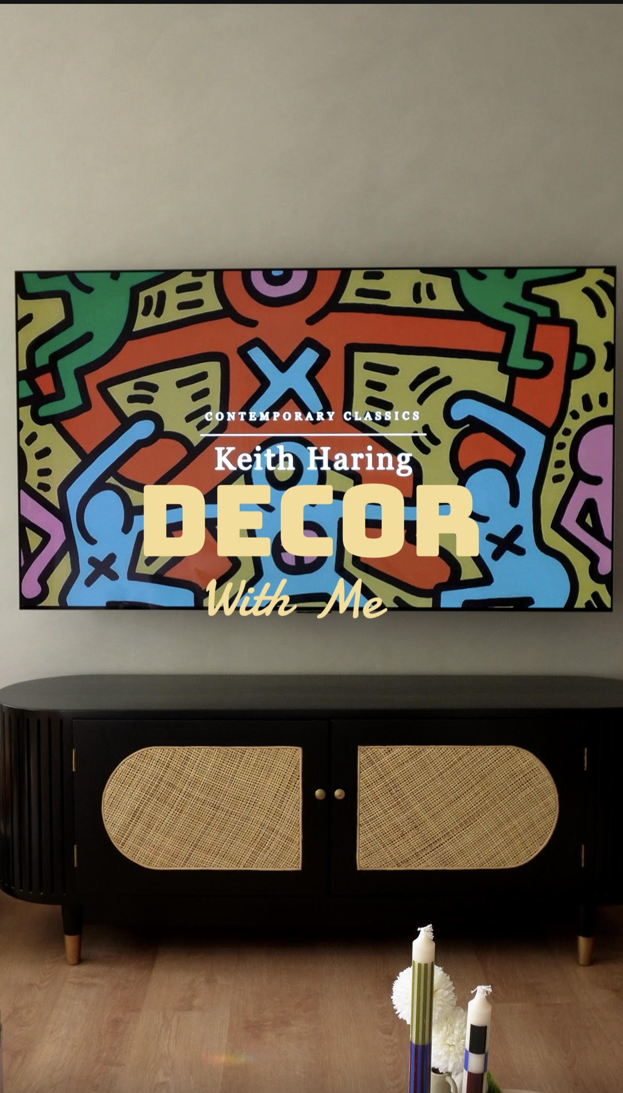 Decorating with me: It's simpler than you think  - Contemporary classics, Keith Haring, DECOR, With Me, colorful graffiti