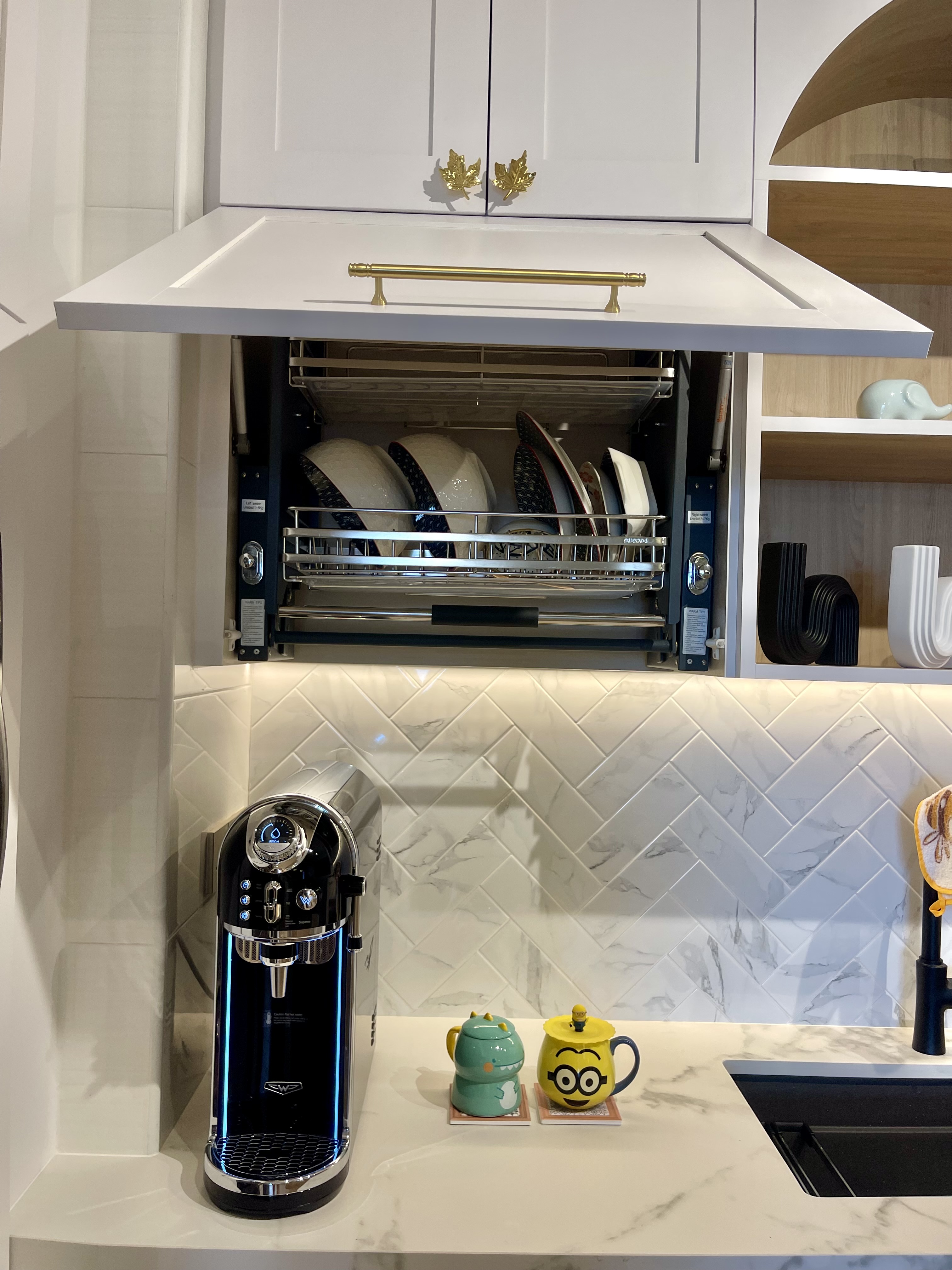 Our Kitchen: A Fusion of Muji Concept & European Shaker-Style Cabinets - Modern kitchen, stainless steel appliances, white