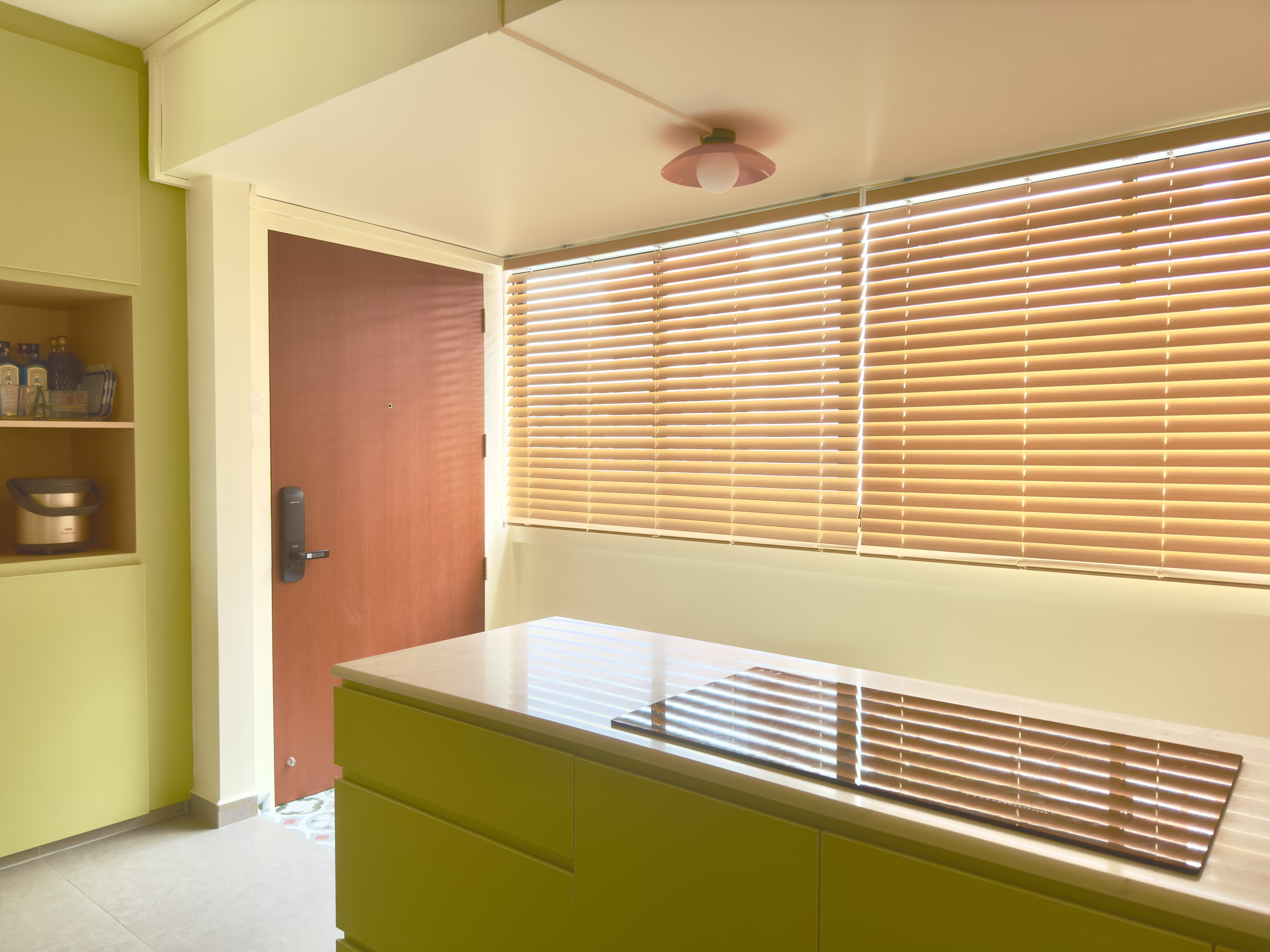 Our-bright-green-open-concept-kitchen