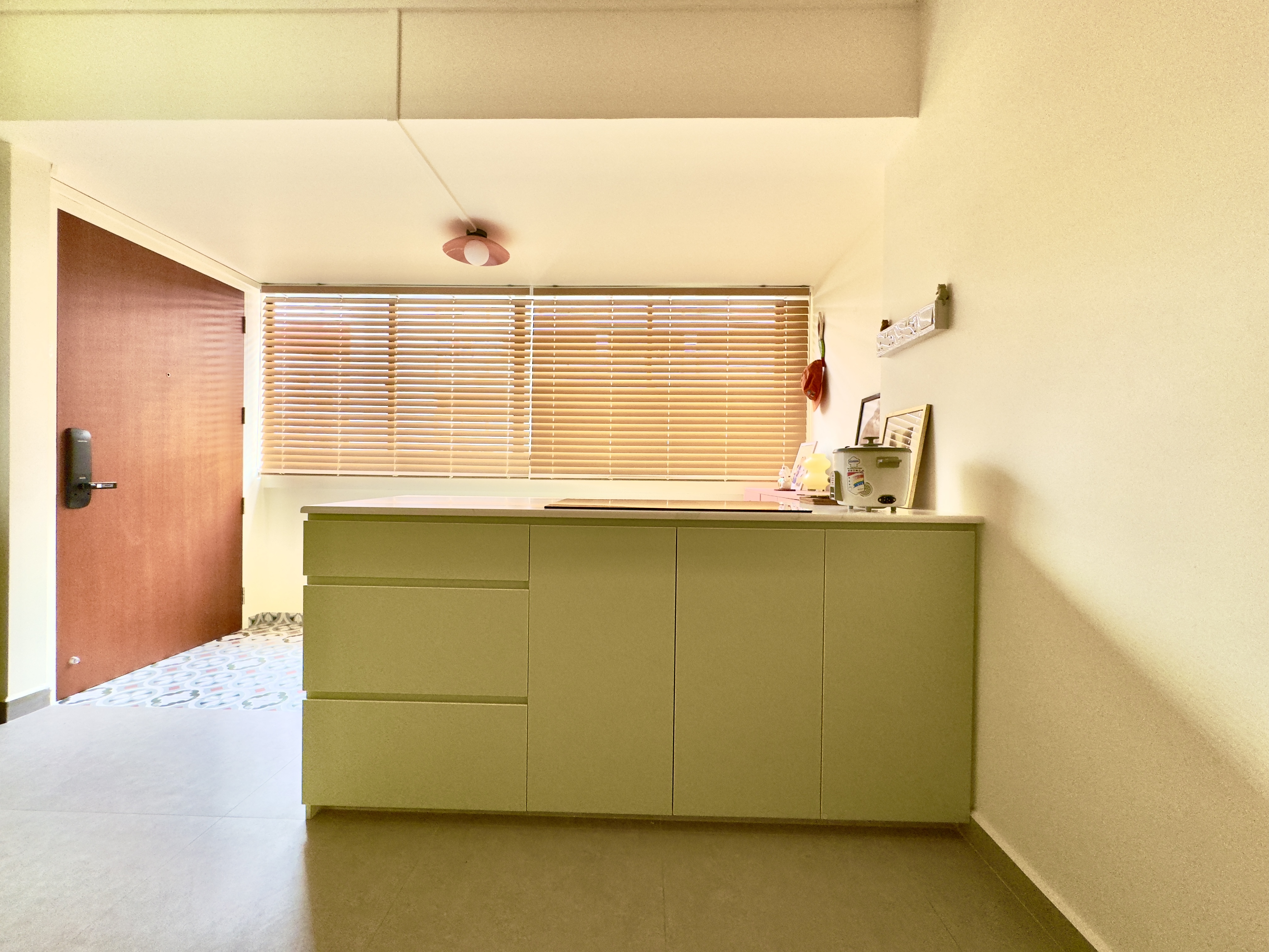 Our-bright-green-open-concept-kitchen