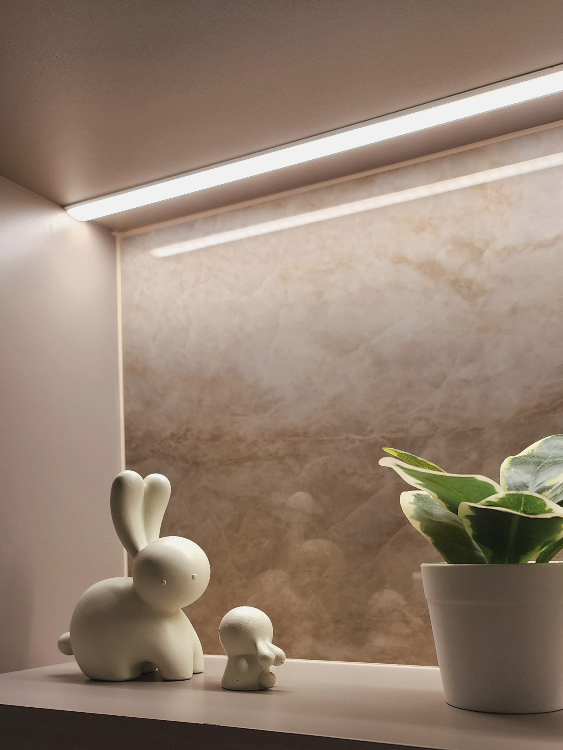 Our Kitchen: How We've Grown To Love Our Closed-Concept Kitchen - White bunny figurine, small bunny figurine, minimalist