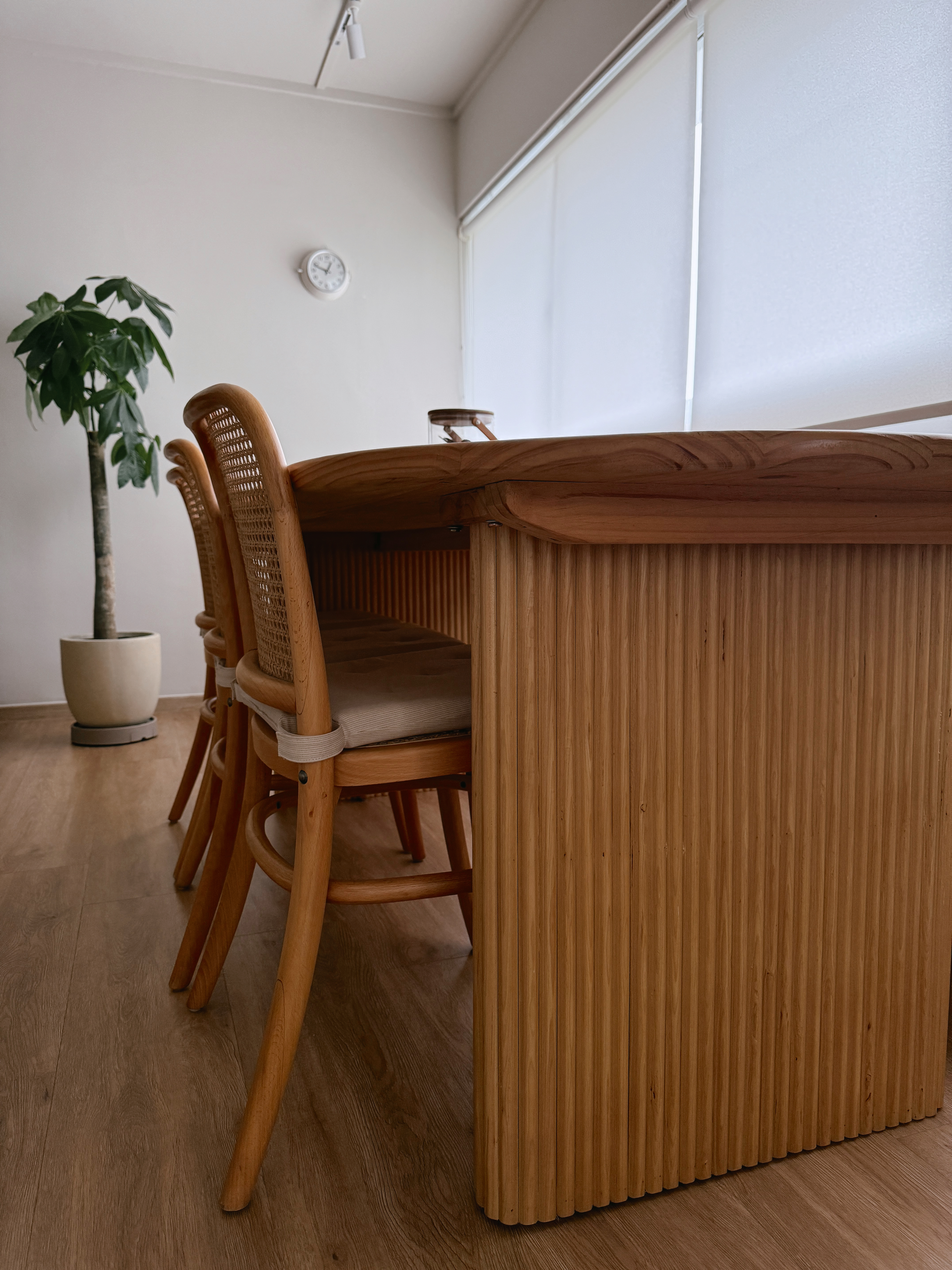 Turn Your House into a Home with These Personal Favorites - Wooden dining table, minimalist design, natural wood finish