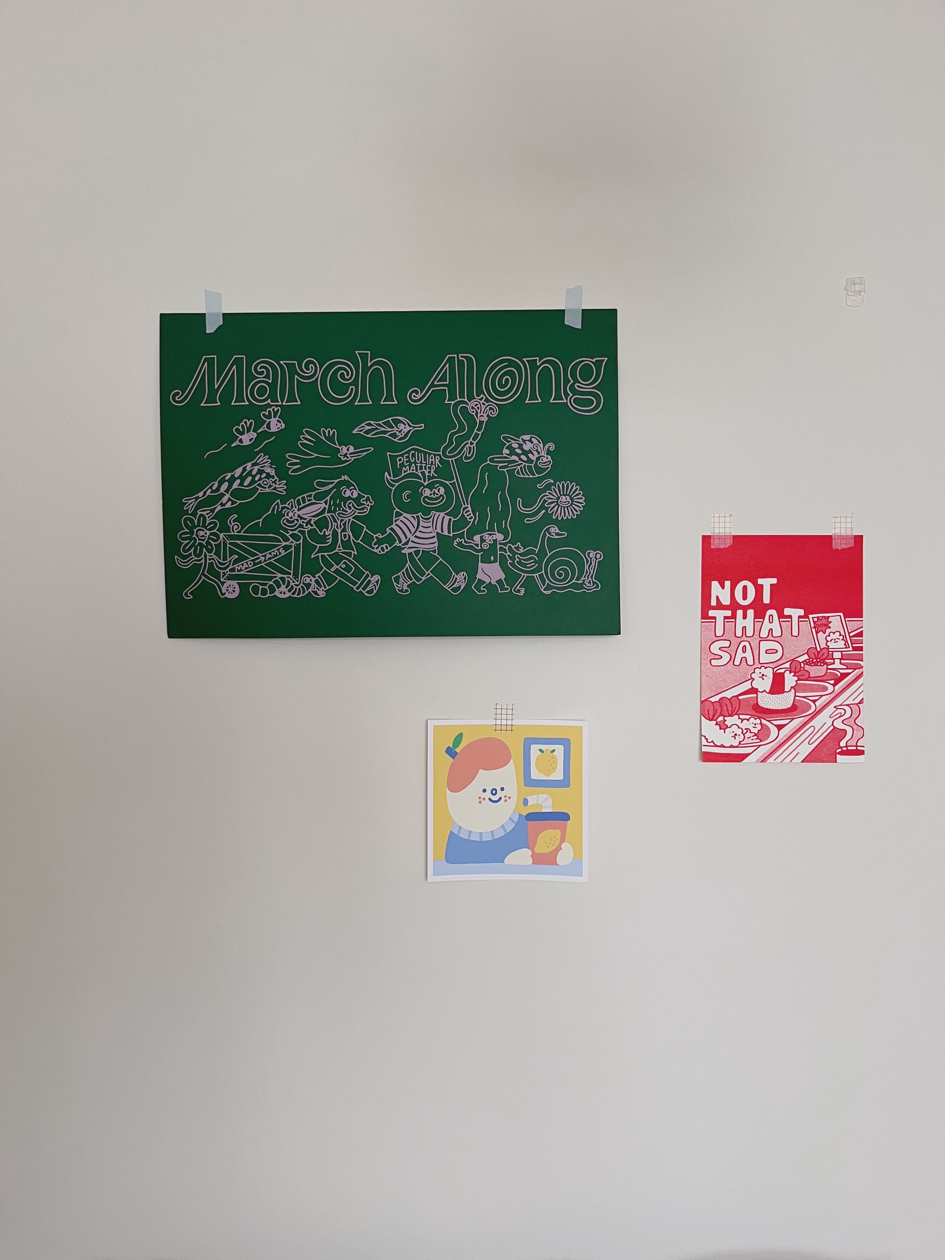 Using Art Prints to Change the Mood of Our Home - Meadow, spring, flowers, birds, butterflies, children, laughter, joy