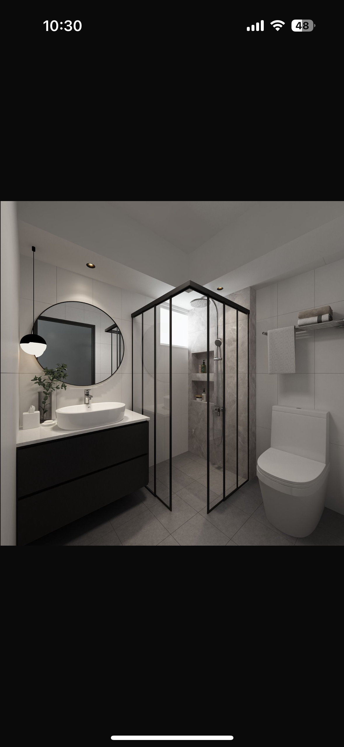 A modern, cozy toilet that invites and motivates. - Modern minimalist bathroom, sleek design, contemporary decor, stylish