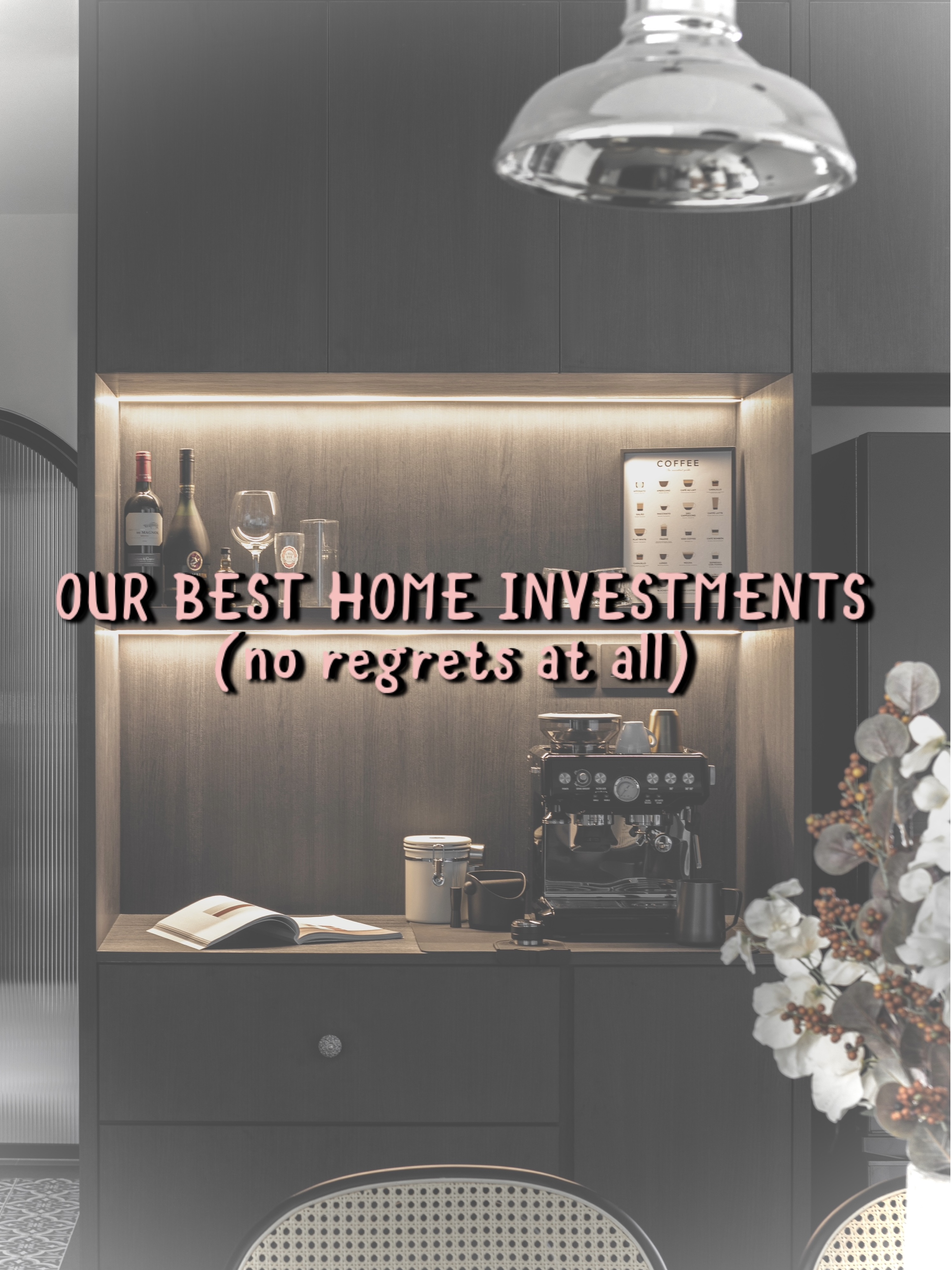 Non-regrets: best home investment decisions!  - Modern kitchen, sleek design, minimalist decor, elegant shelves, wine