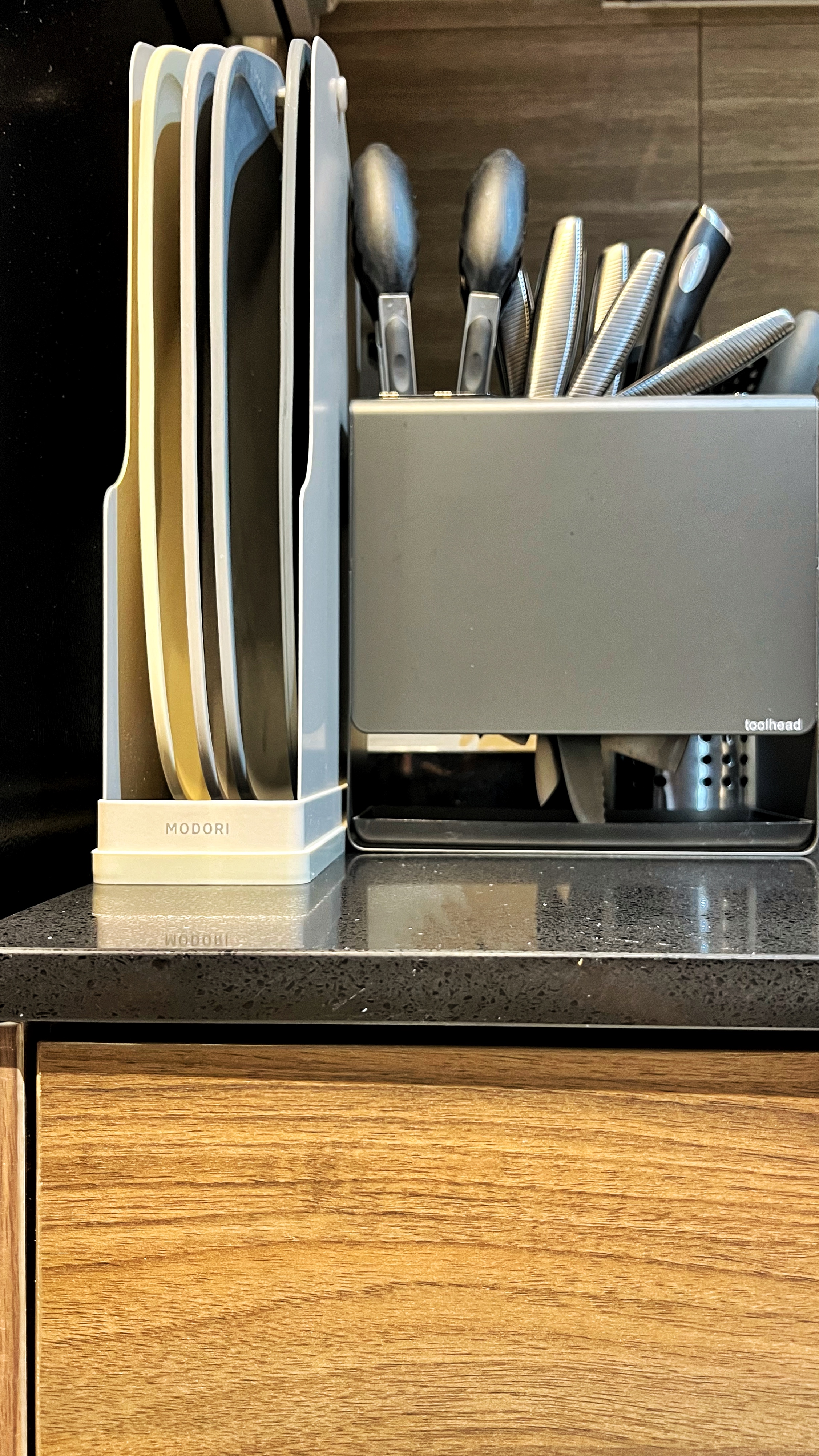 Cooking is an Adventure and This is My Launchpad! - Kitchen counter, modern kitchen, stainless steel, wooden cabinets