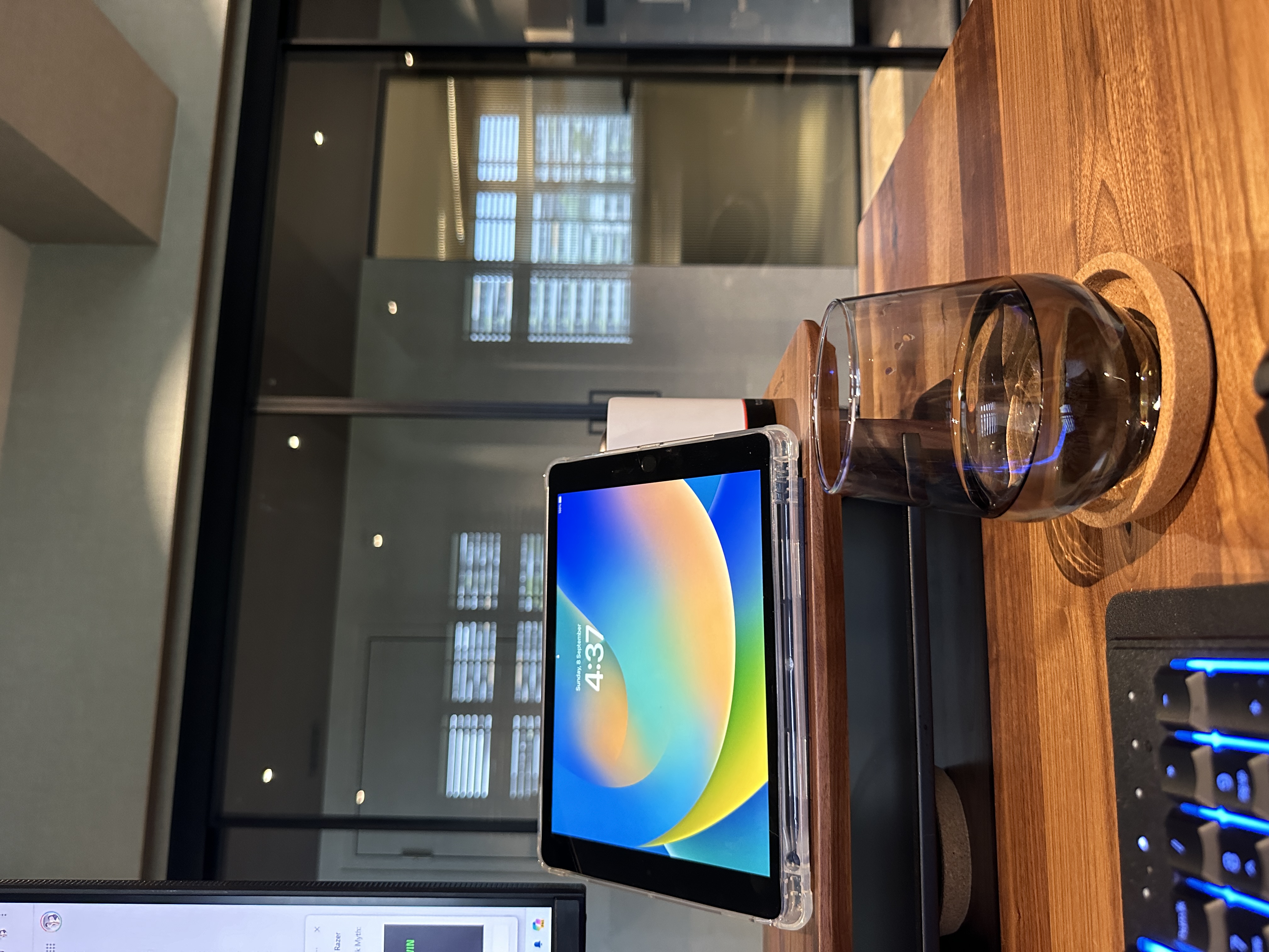 Creating Our Ideal Workspace: Flexible, Functional, and Perfect for Us - Modern workspace setup featuring a tablet on a