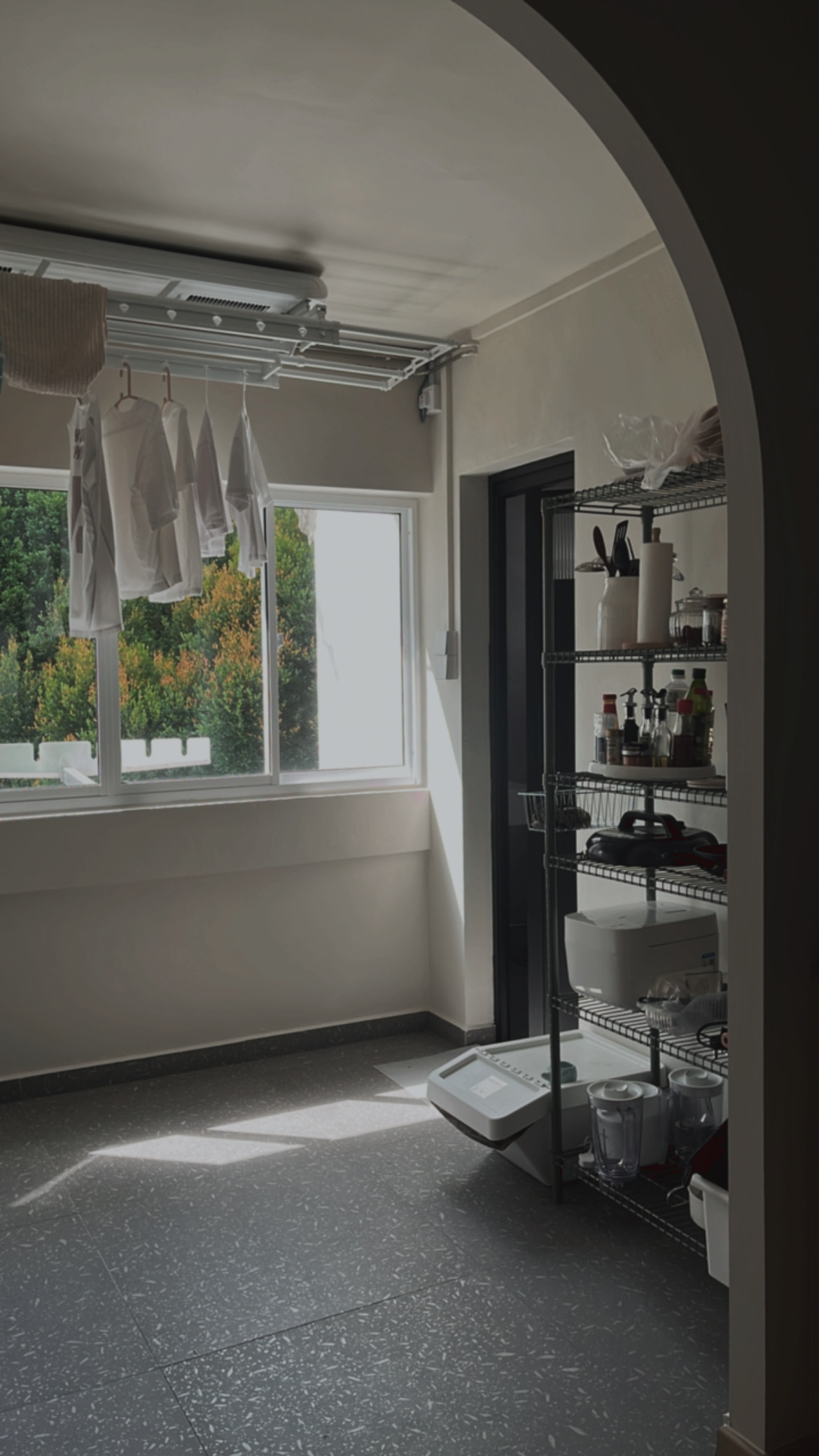 Top Investments for Modern Living - cleaning room, laundry area, kitchen, drying clothes, hanging clothes, white shirts