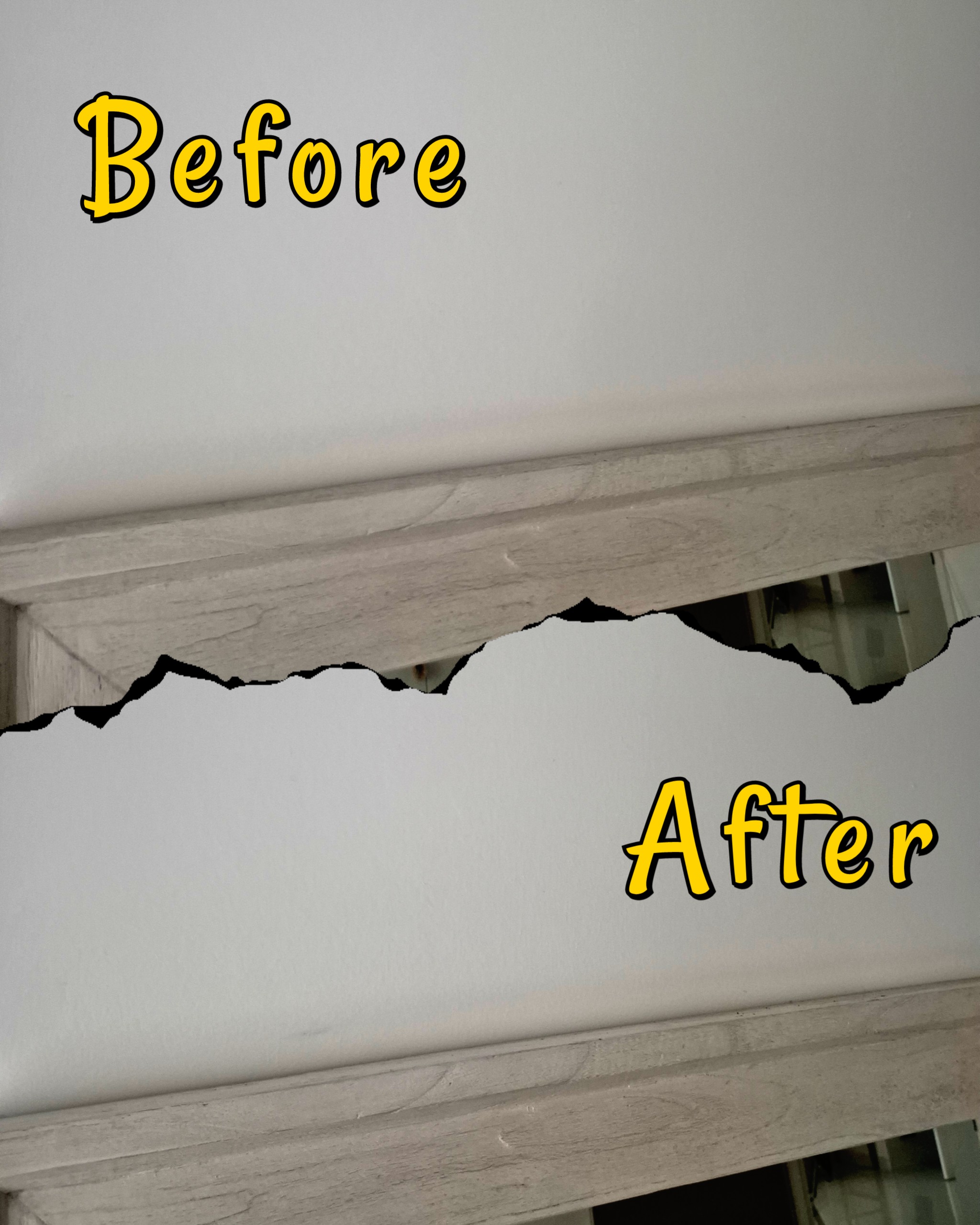 Upkeep & Maintenance by punggoHField - Wall damage with visible cracks, White wall with significant damage, Old wallpaper