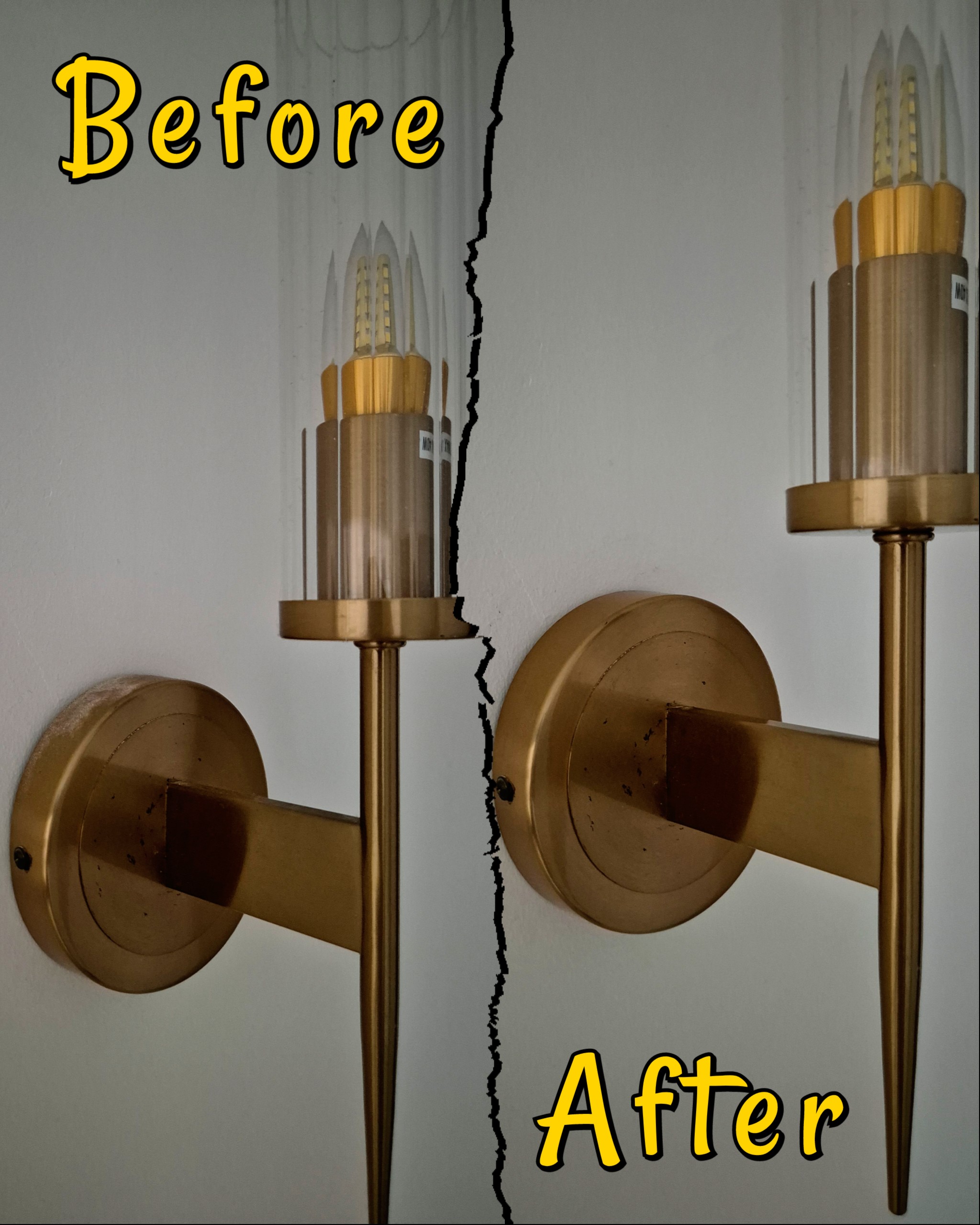 Upkeep & Maintenance by punggoHField - Golden door handles, cracked wall, dual handles, broken handles, wall damage, golden